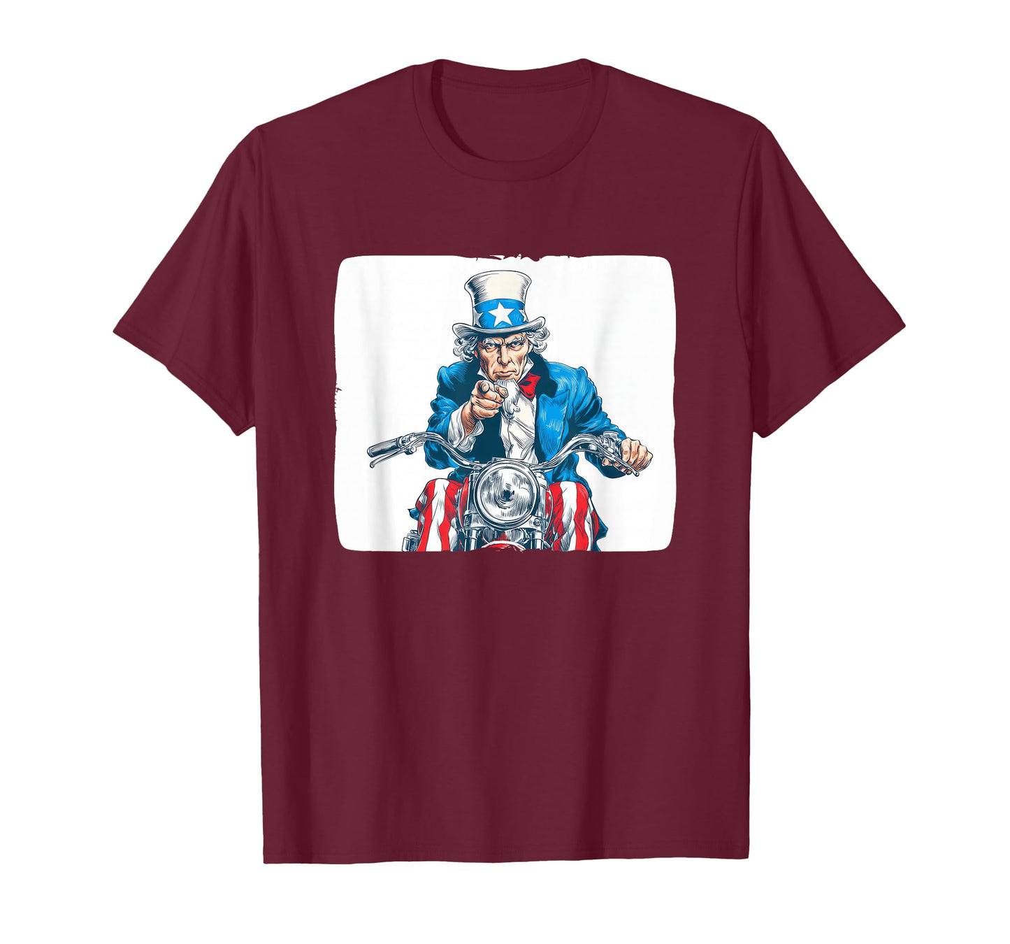 Awesome US Motorcycle Look with Cool Sam T-Shirt