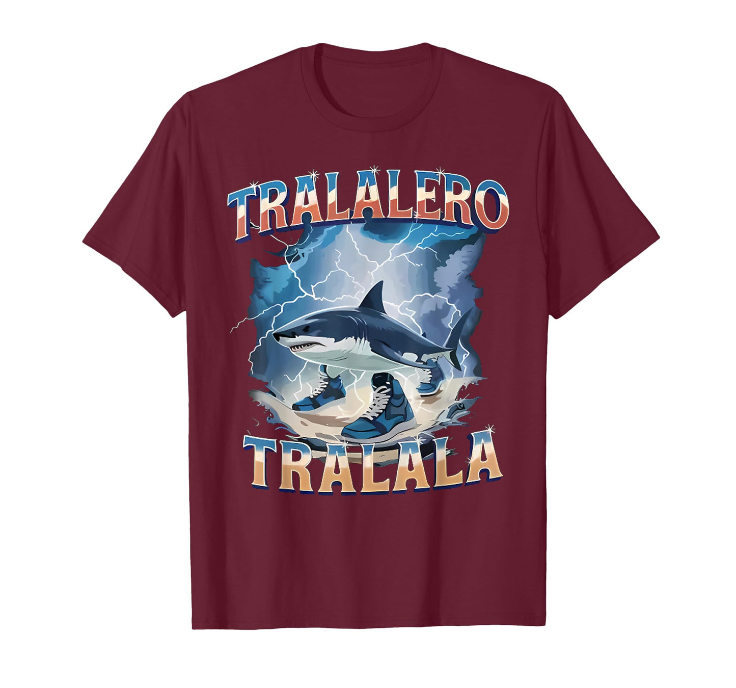 Tralalero Tralala Funny Shark Italian Brainrot Meme T-Shirt