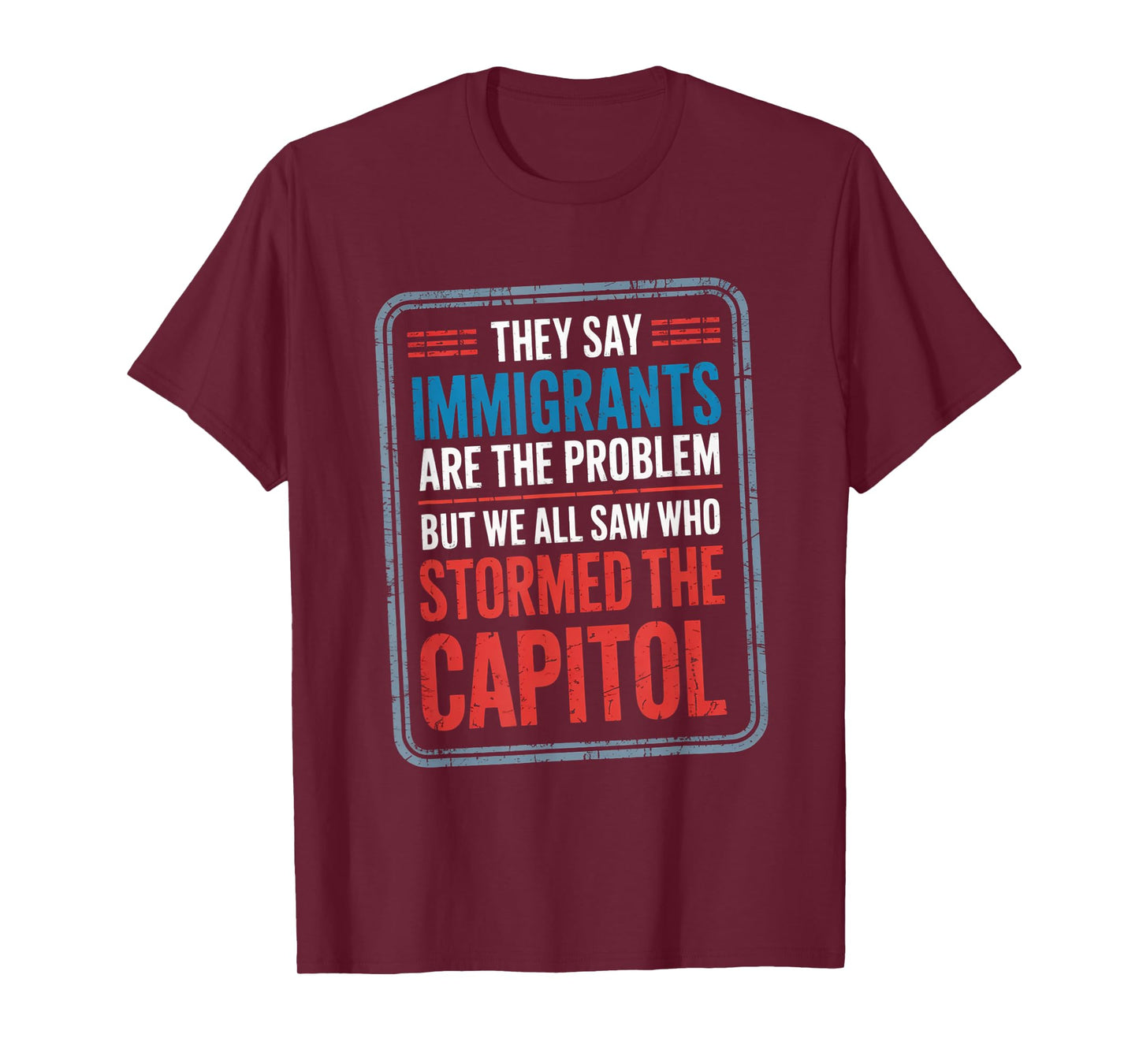 They Say Immigrants Are The Problem But We All Saw Stormed T-Shirt