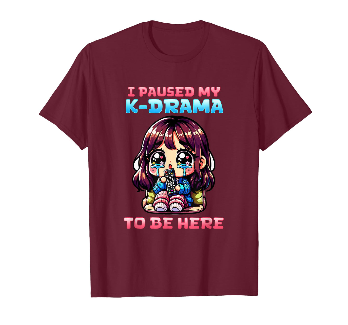 I Paused My K-Drama To Be Here I Finger Heart I Korean Music T-Shirt