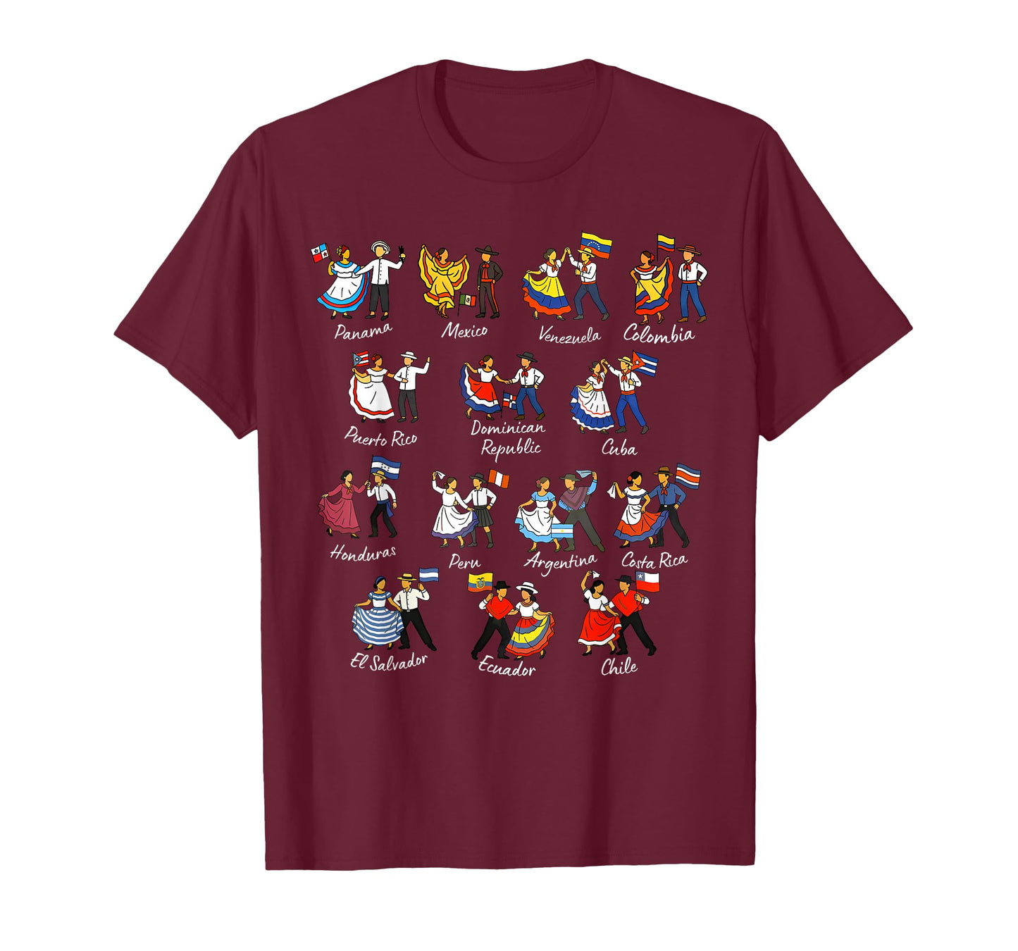 Hispanic Heritage Month Country Traditional Dance Men Women T-Shirt