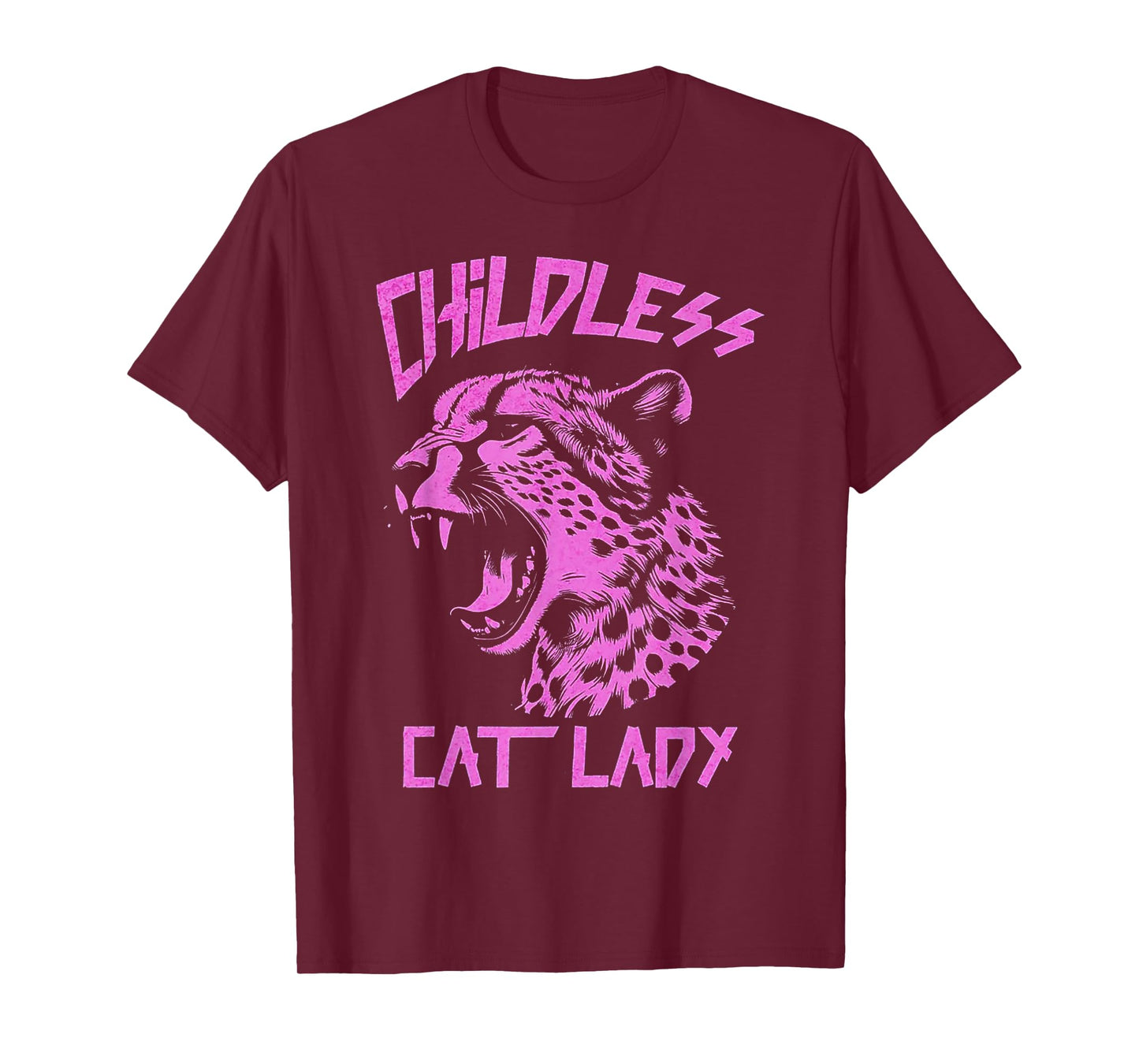 Leopard Childless Cat Lady T-Shirt