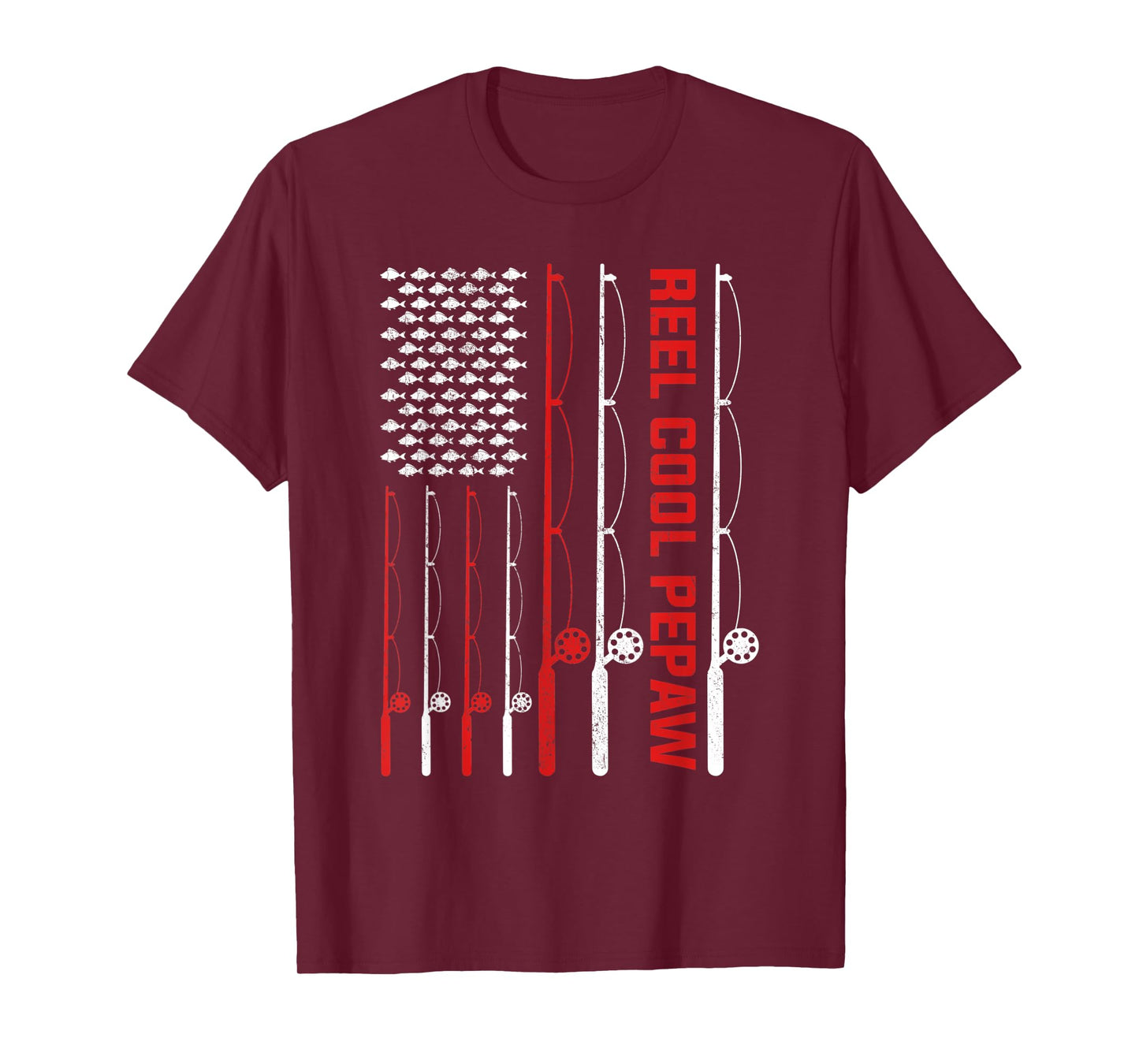 Mens Reel Cool Pepaw Fathers Day Fishing Present T-Shirt