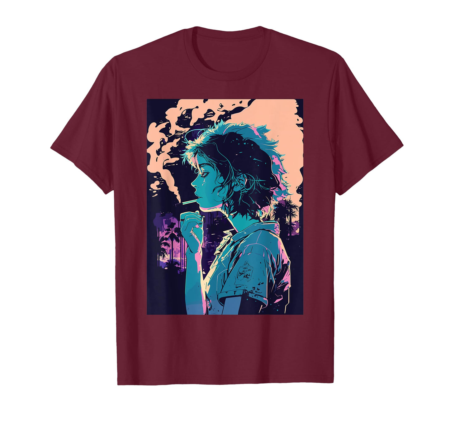 Japanese Vaporwave Sad Anime Girl Indie Aesthetic Otaku T-Shirt