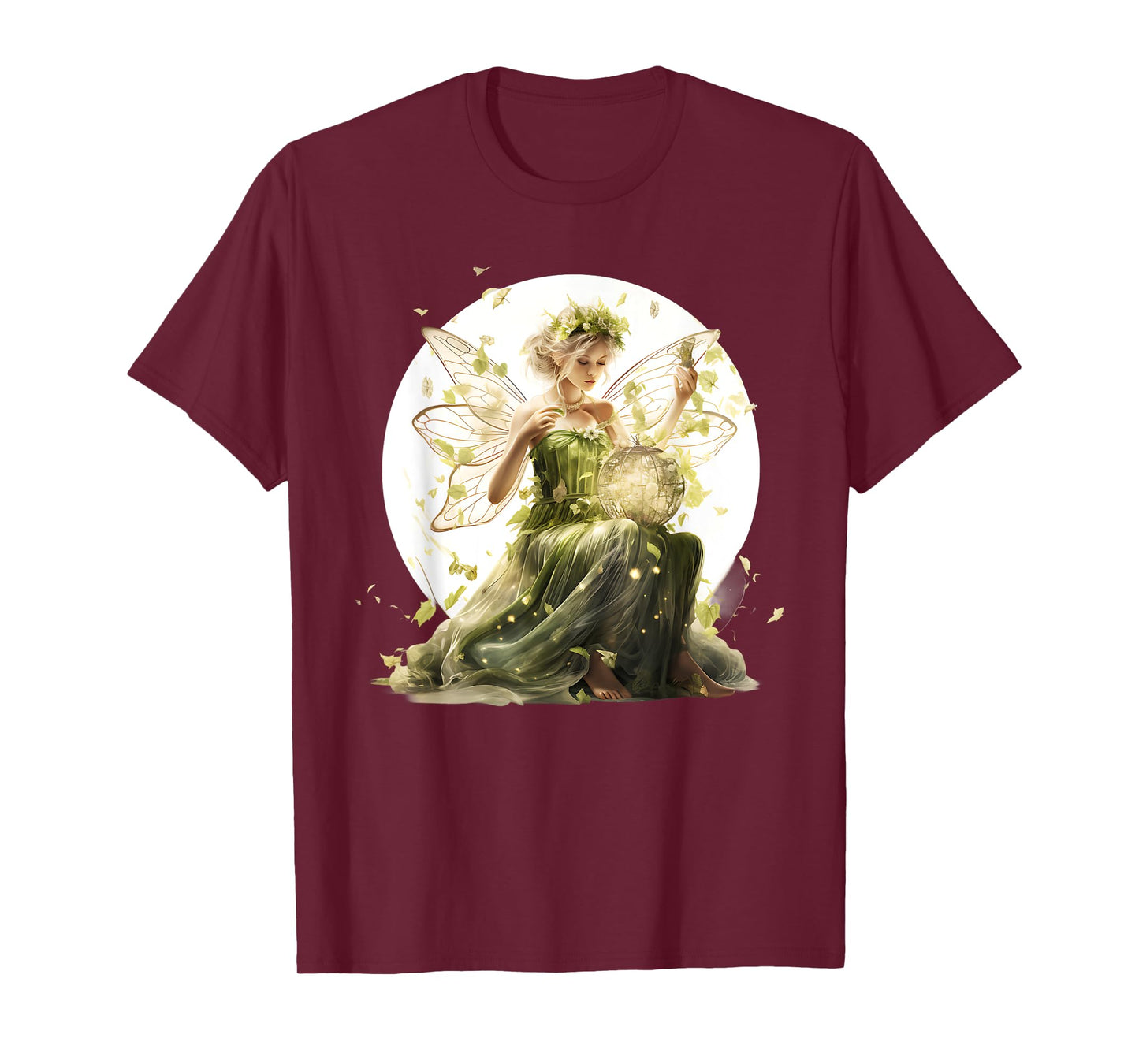 Enchanted Forest Fairy Mystical Butterfly & Floral T-Shirt