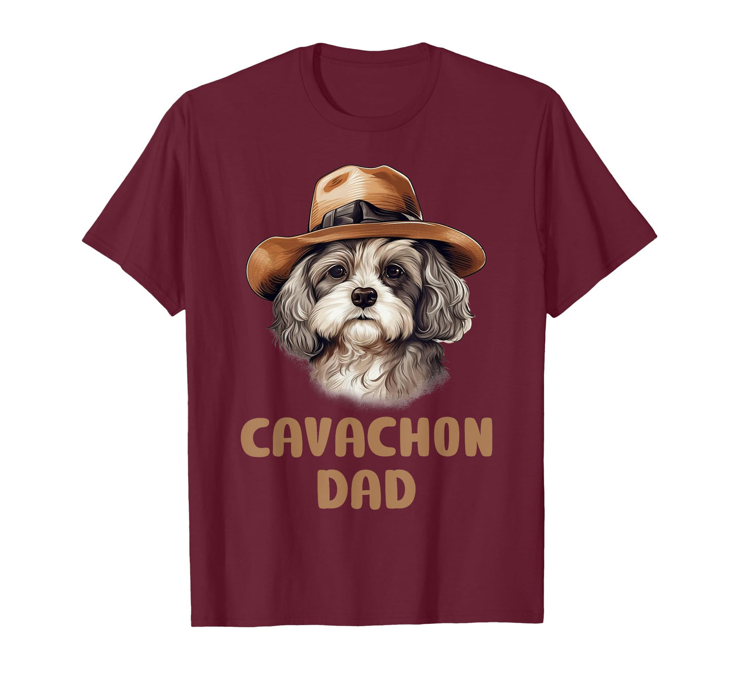 Cute Cavachon Dad Dog Lovers Gift Funny Puppy Cavachon Owner Men Women Kids T-Shirt