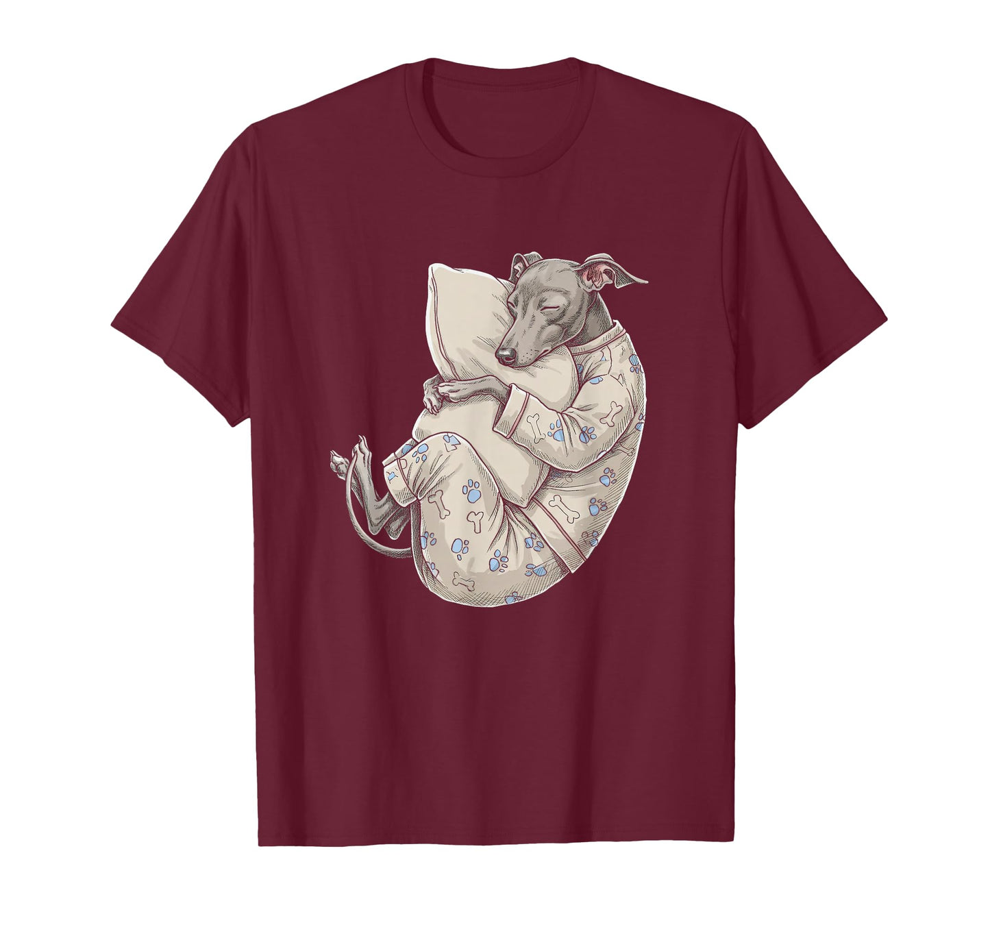 Funny Sleepy Italian Greyhound Pajama Men Women Kids T-Shirt