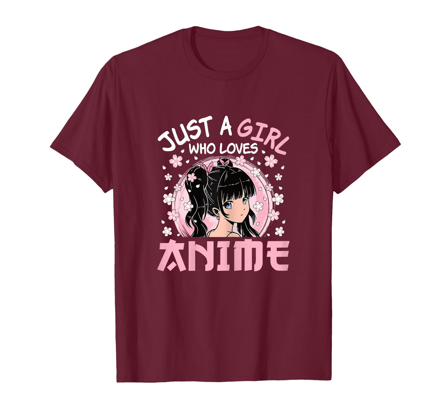 Just A Girl Who Loves Anime Cute Japanese Anime Otaku Women T-Shirt