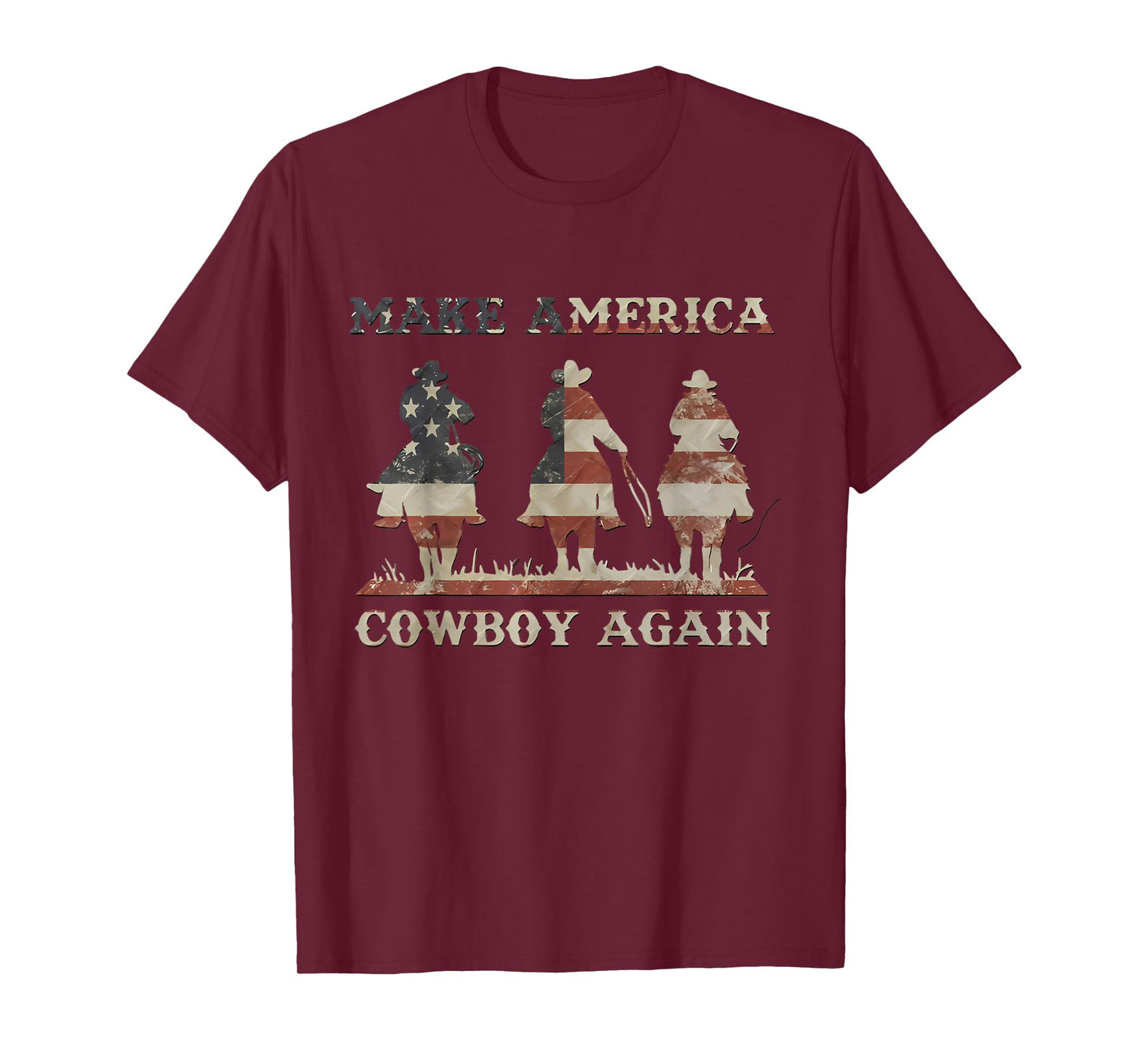 Make America Cowgirl Cowboy Again Western 4th Of July T-Shirt