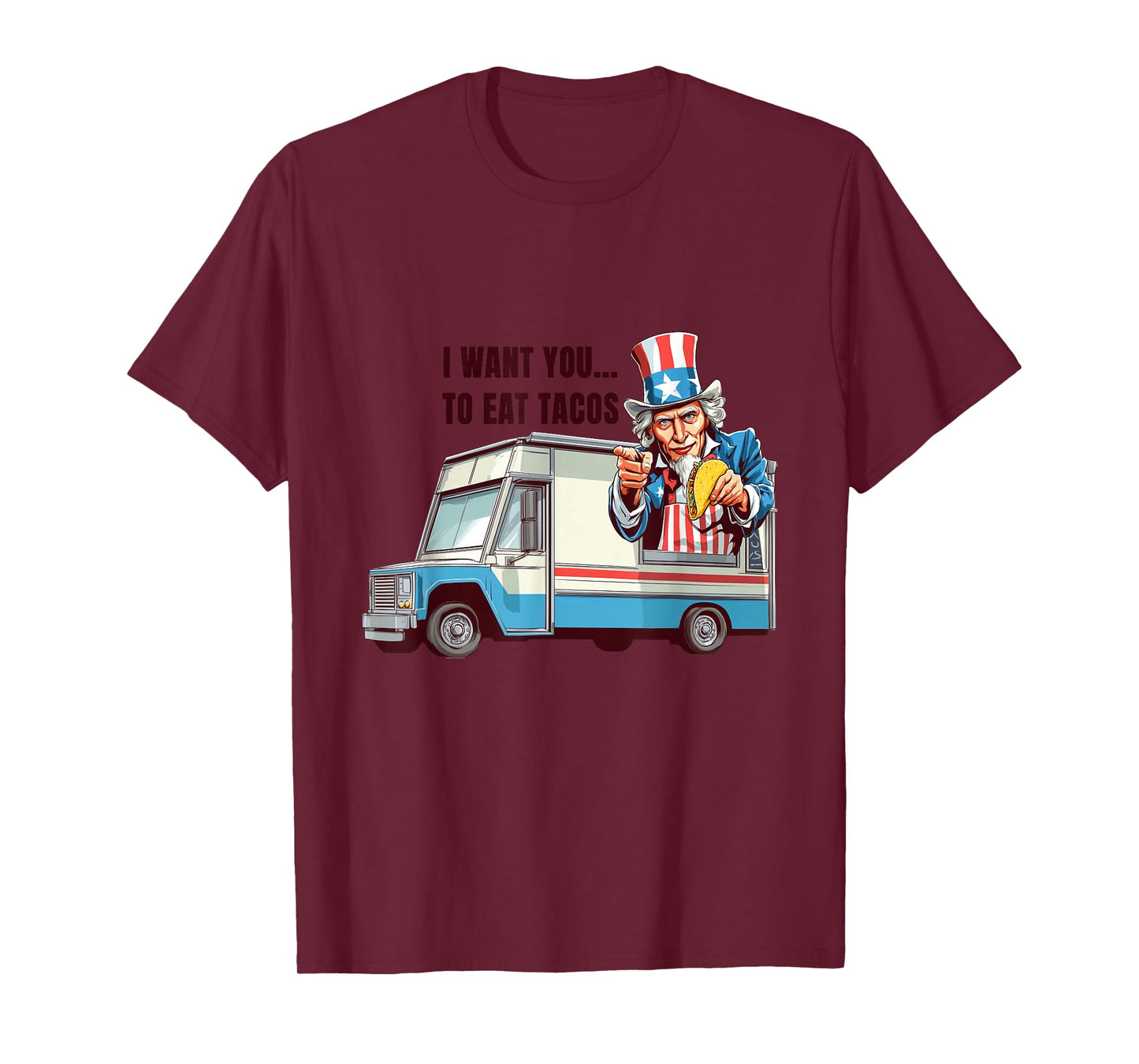 Eat Tacos Costume with Funny Sam for Food Truck Lovers T-Shirt