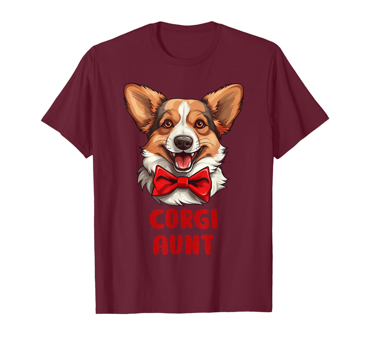 Cute Corgi Aunt Dog Lovers Gift Funny Puppy Corgi Owner T-Shirt