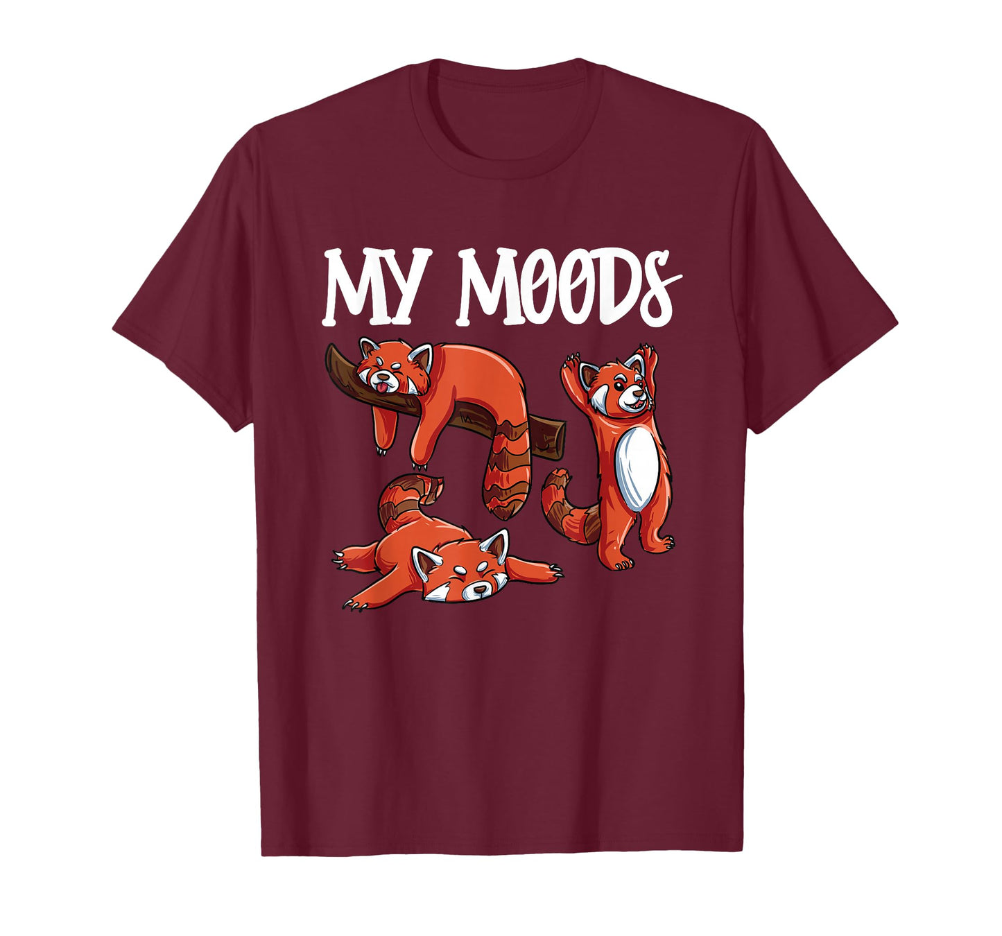 Funny Red Panda Design- Moody Red Panda T-Shirt