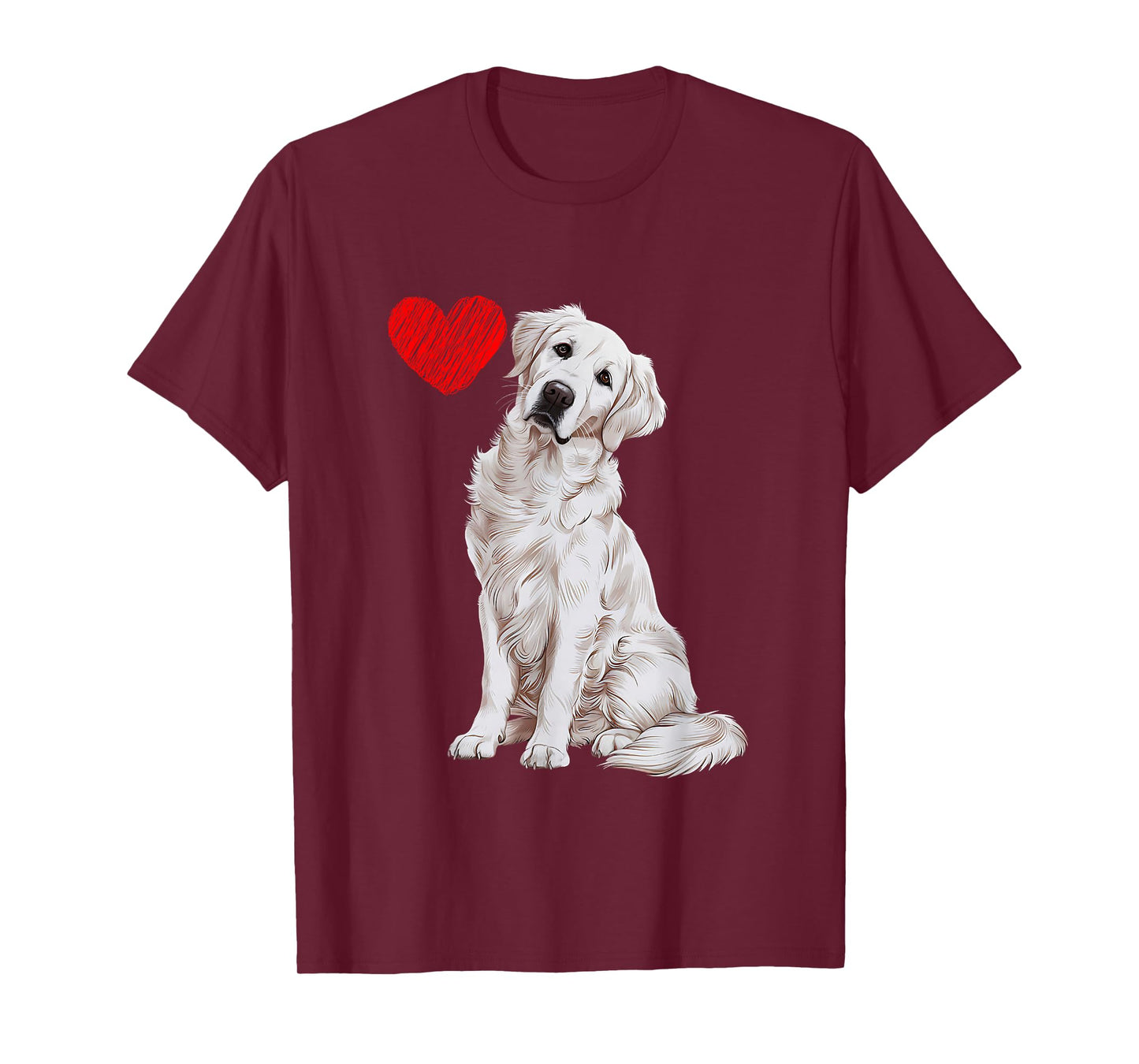 Love White English Cream Golden Retriever Mom Dog Puppy T-Shirt
