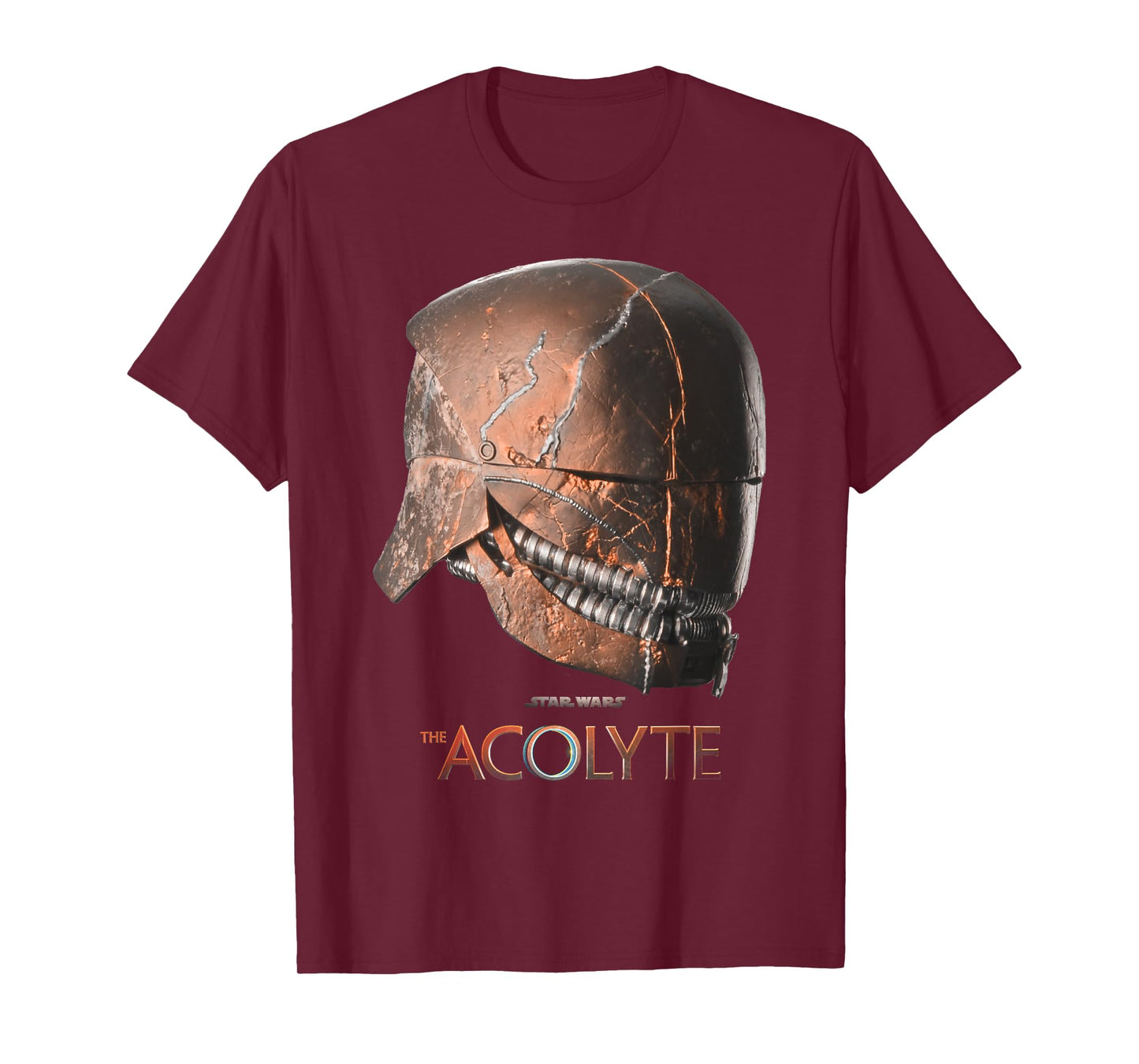 Star Wars The Acolyte Sith Lord Helmet Angle Portrait T-Shirt
