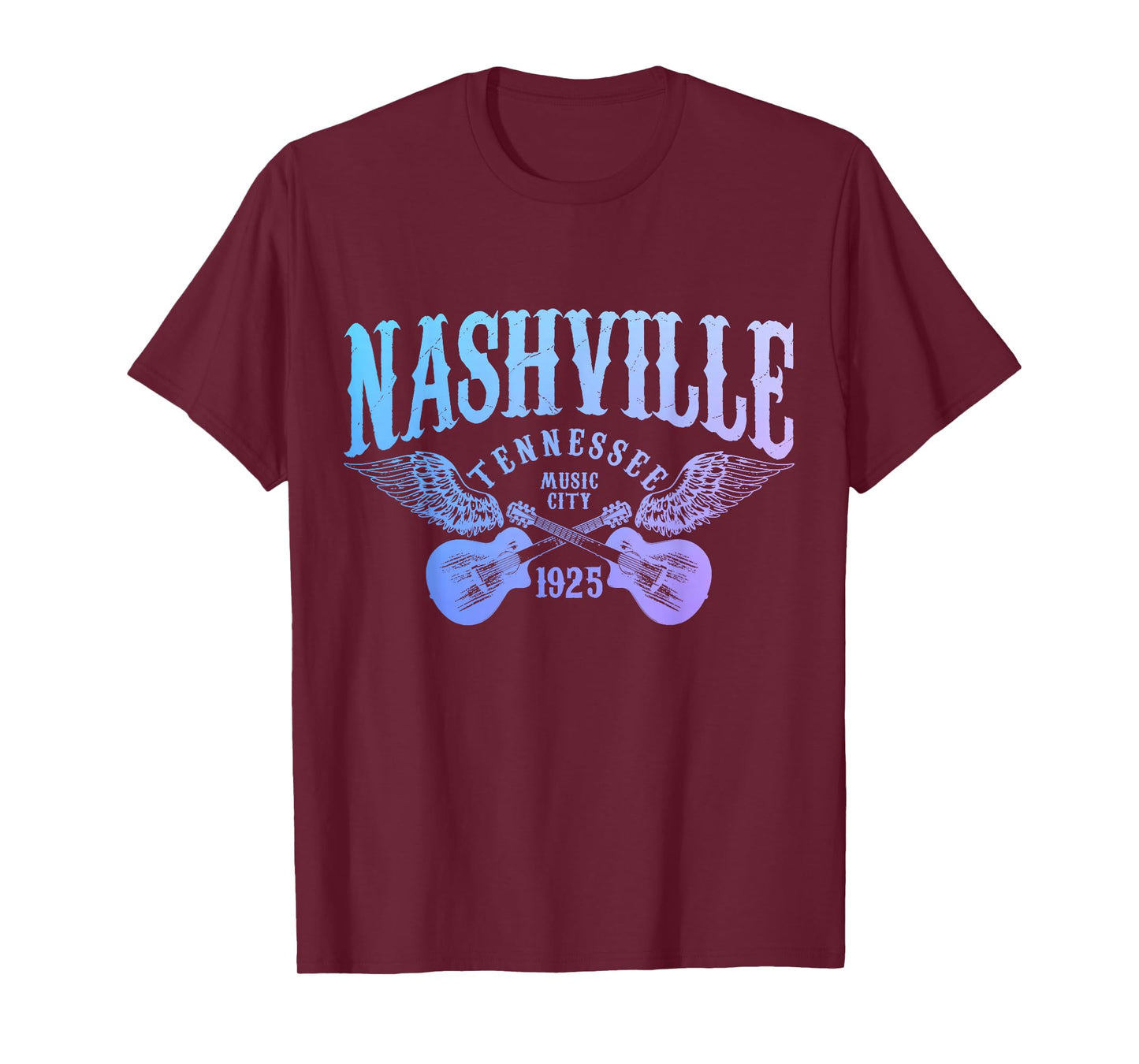 Nashville Tennessee Guitar Player Vintage Country Music City T-Shirt