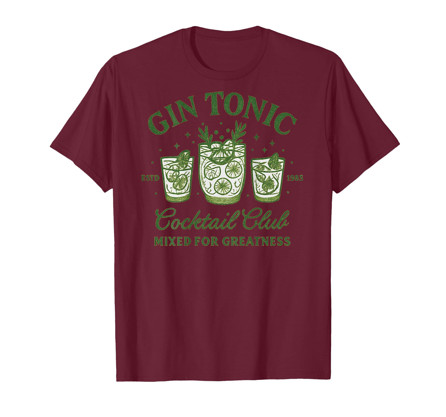 Vintage Social Club Cocktail for Gin Lovers T-Shirt