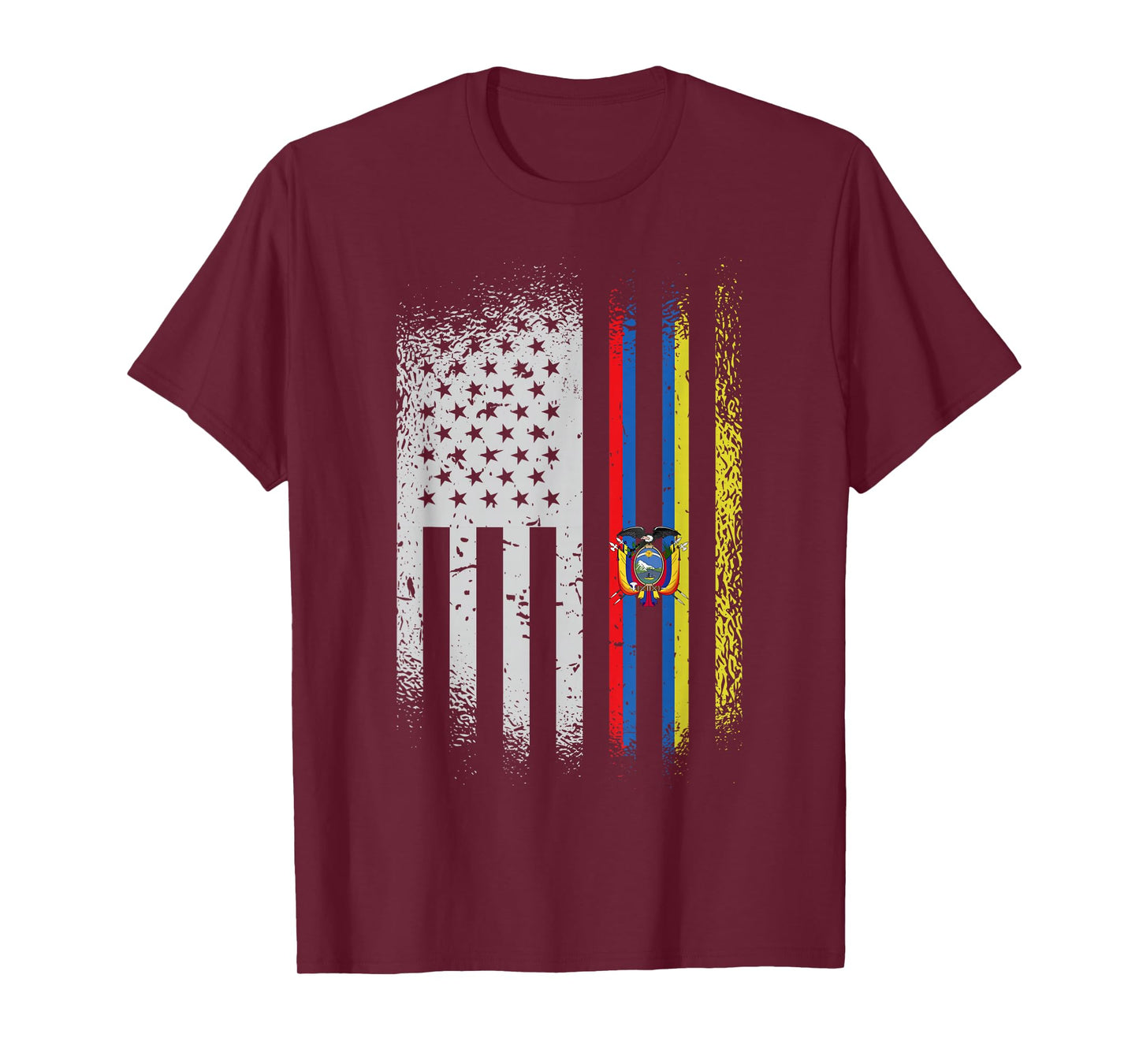 USA Ecuador Flag Ecuadorian American People Heritage Roots T-Shirt