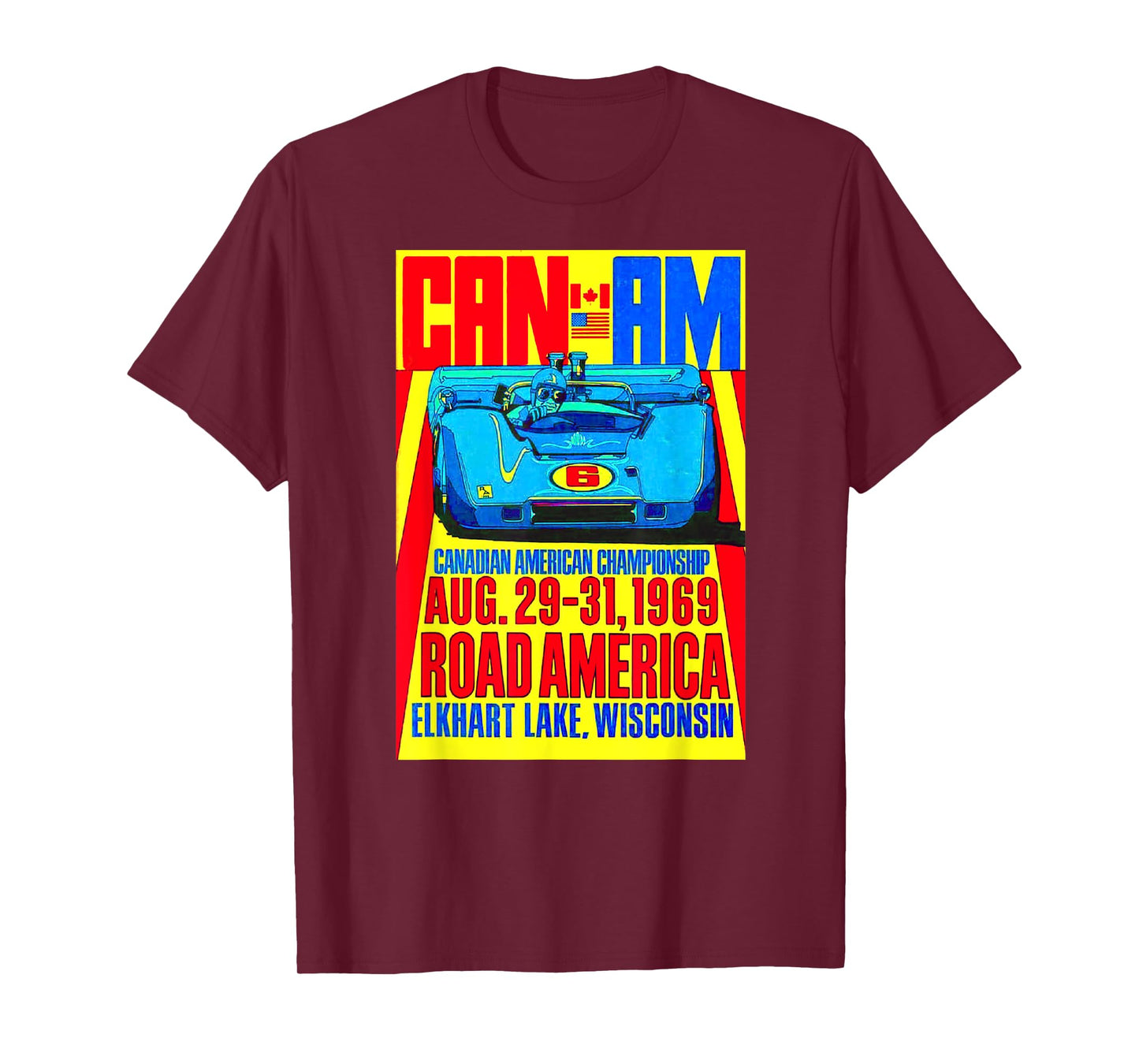 Historic Racing Can AM 1969 Road America Elkhart Lake T-Shirt