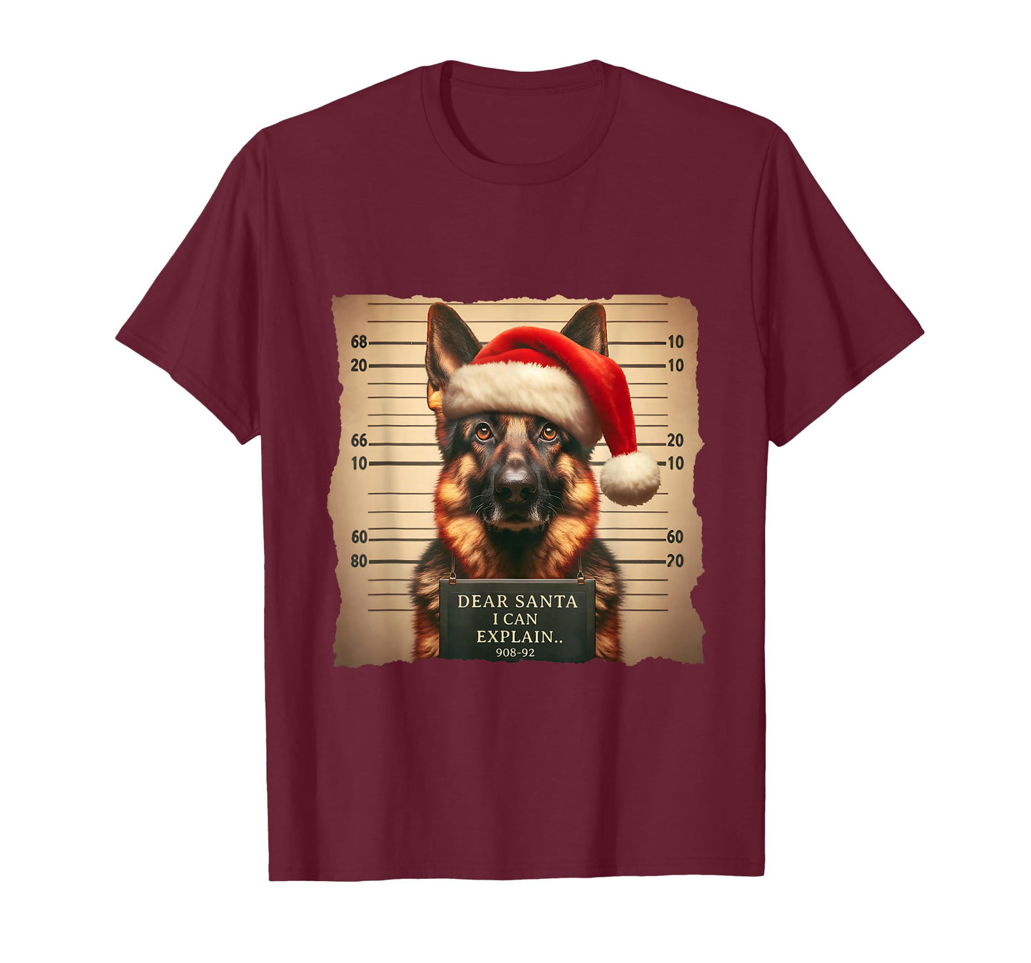 German Shepherd Dog Christmas Dear Santa I Can Explain T-Shirt