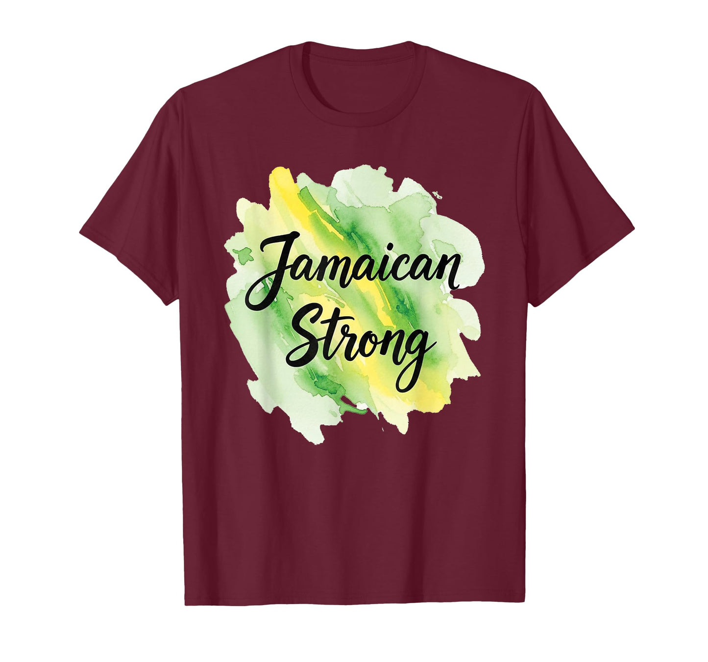 Jamaica Strong Shirt Watercolor Pride Design Image T-Shirt