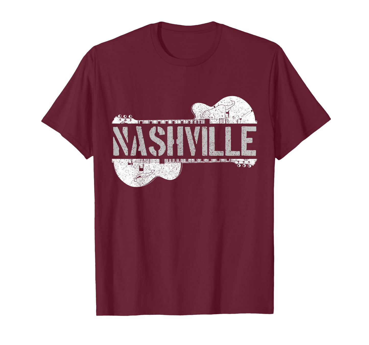 Nashville Country Music USA America Guitar Souvenir T-Shirt