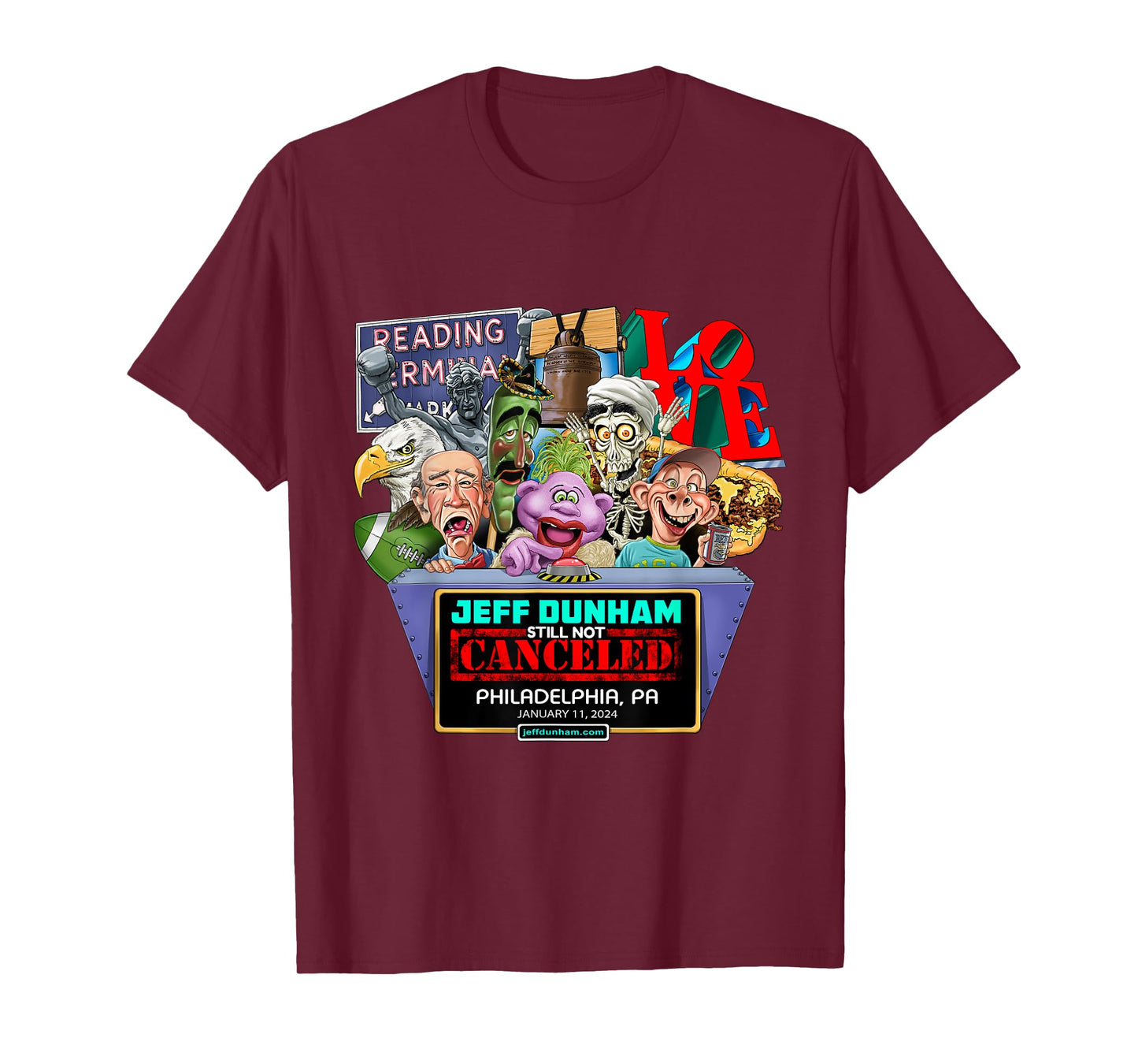 Jeff Dunham Philadelphia, PA (2024) T-Shirt
