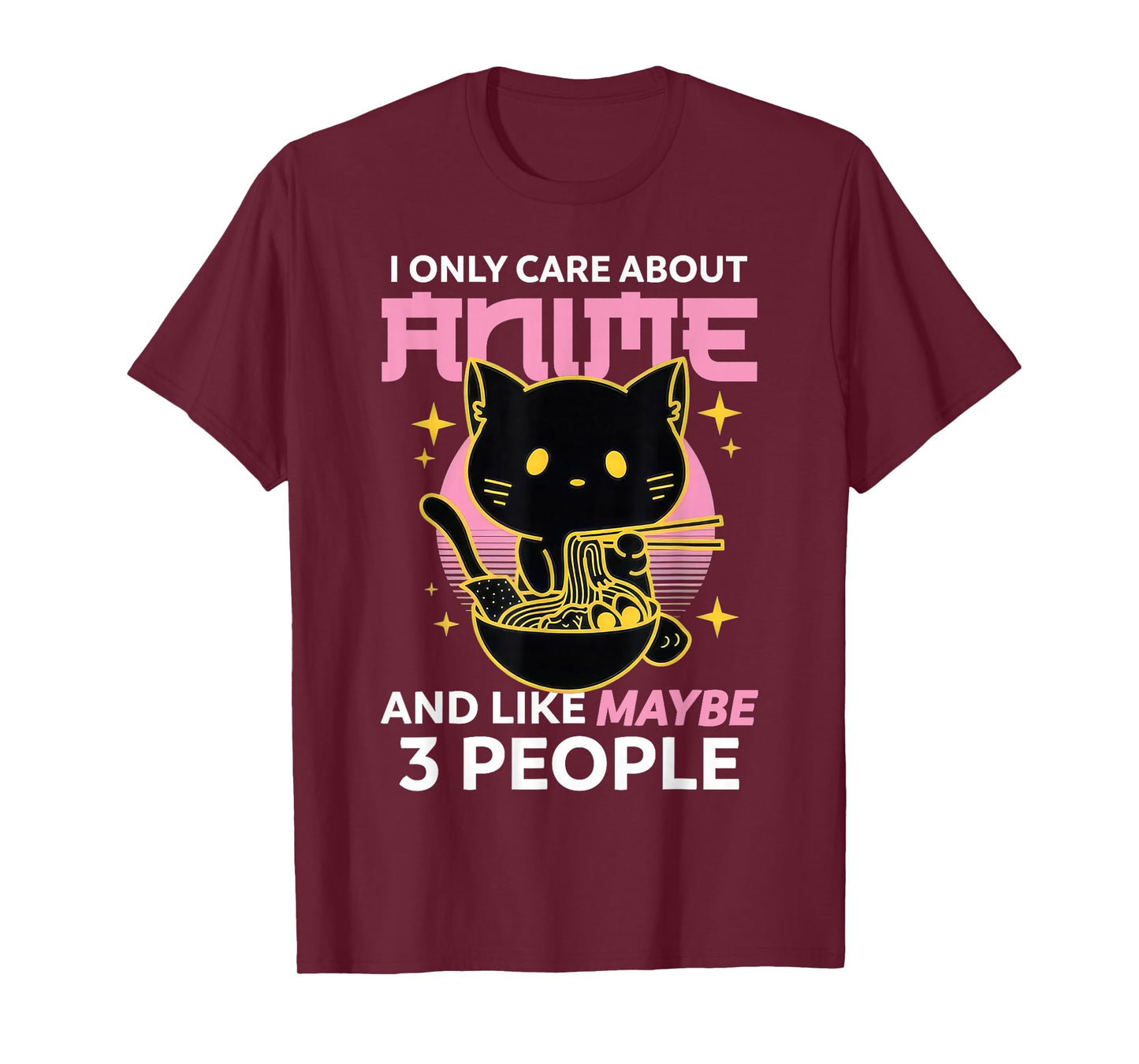 I Only Care About Anime and Like Maybe 3 People Chibi Anime T-Shirt