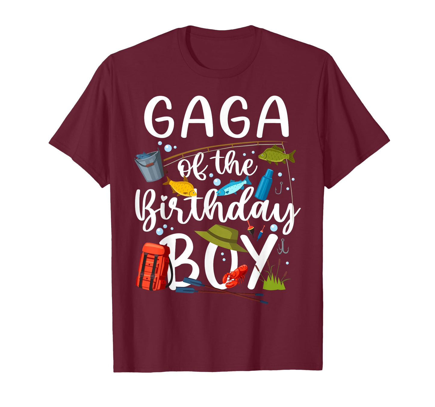 Gaga of Birthday Boy Fishing Family Celebration Matching T-Shirt