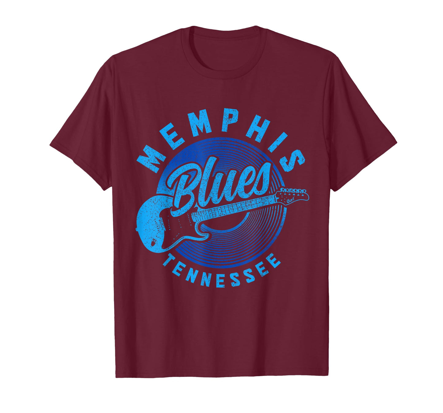 Memphis Tennessee TN Pride Guitar Blues Music Vintage T-Shirt