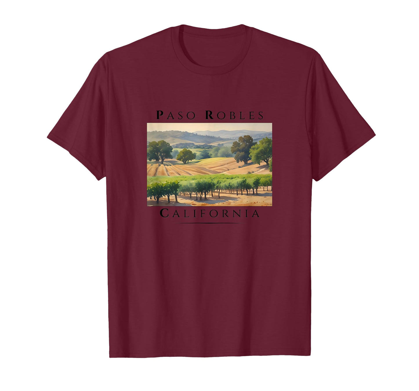 Vintage Paso Robles California Vineyard T-Shirt