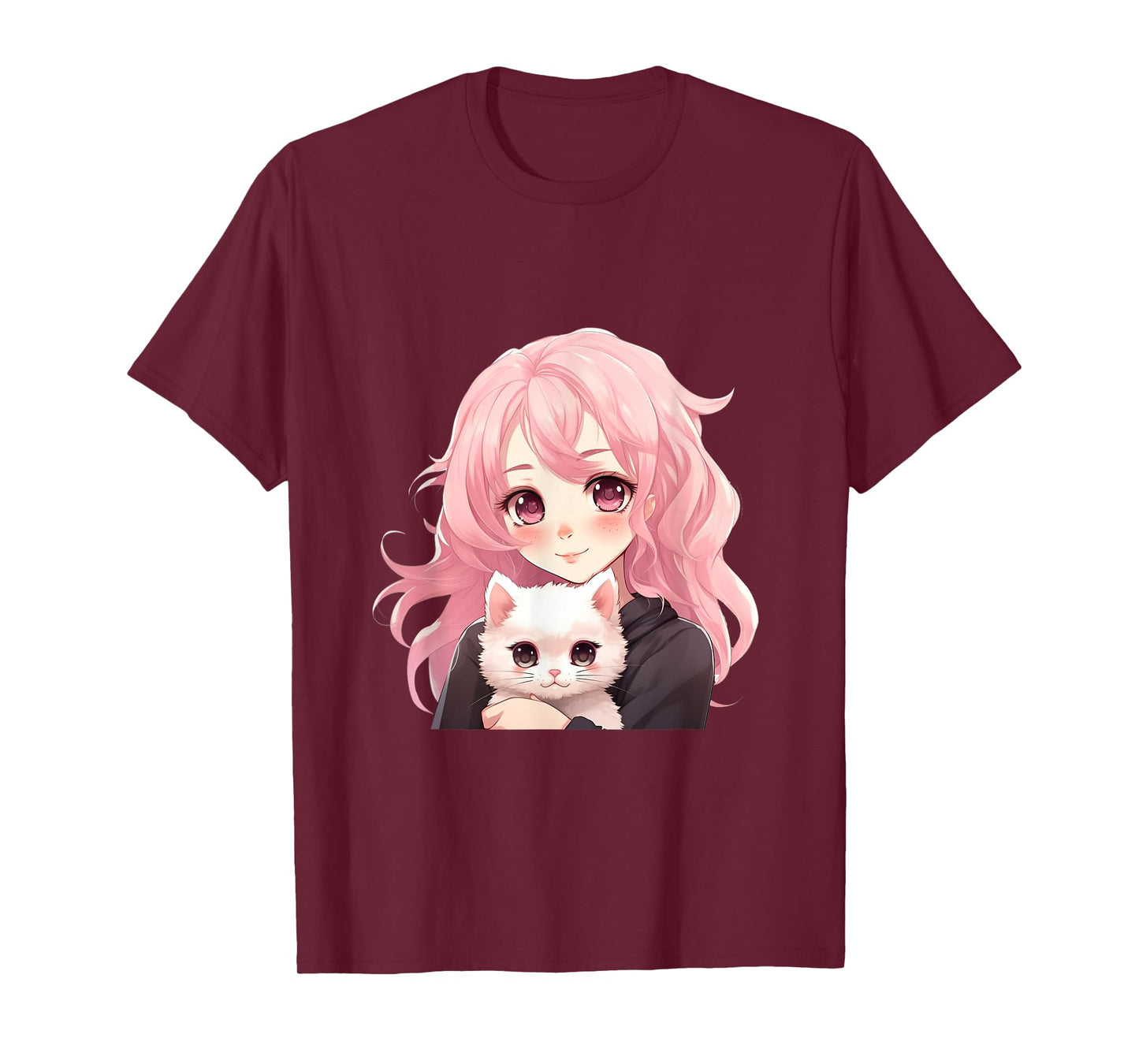 Anime and Cats Lover for Teen Manga kawaii Graphic Otaku T-Shirt