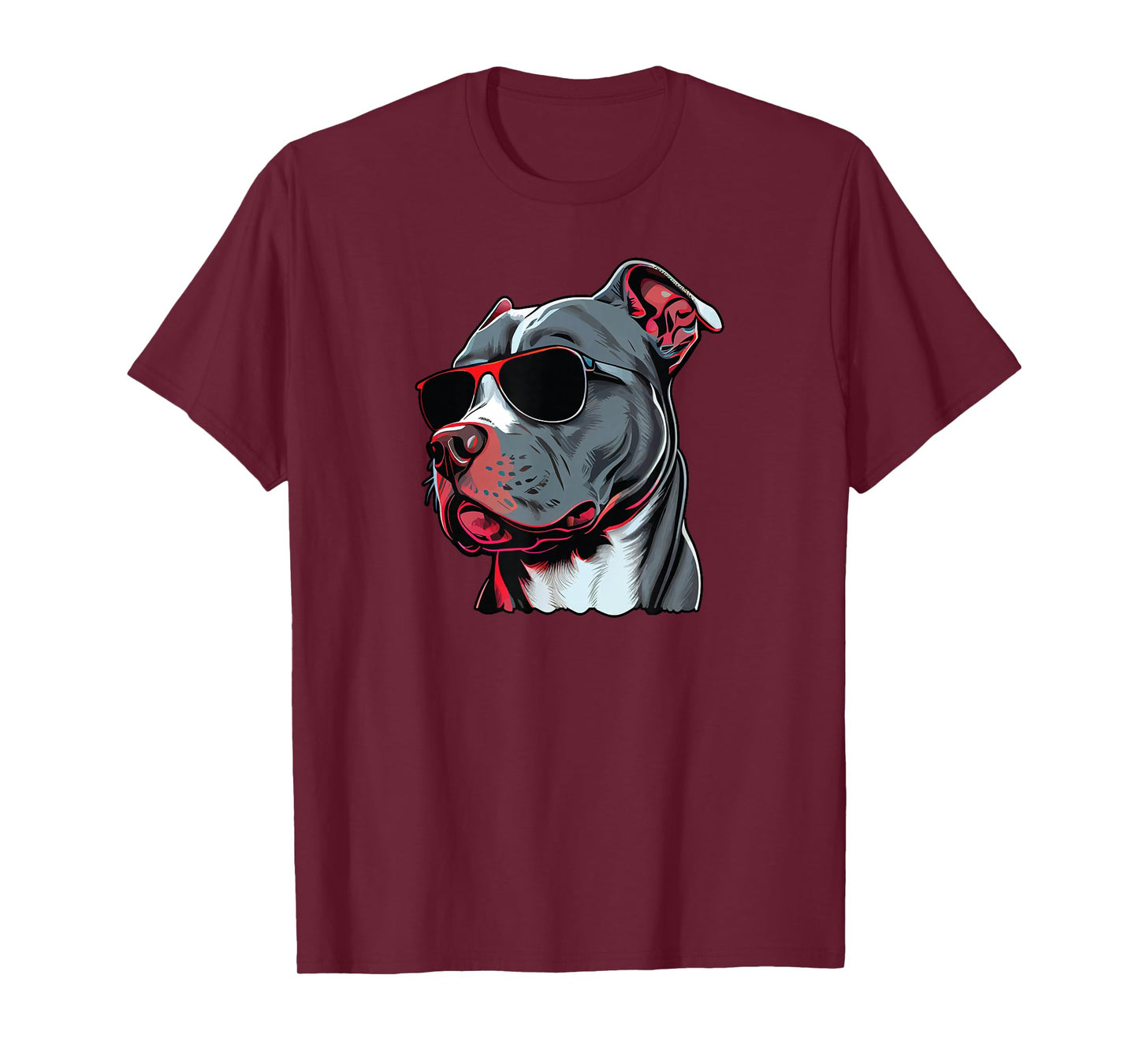 Dad Mom Cool Dog Sunglasses - Pitbull T-Shirt