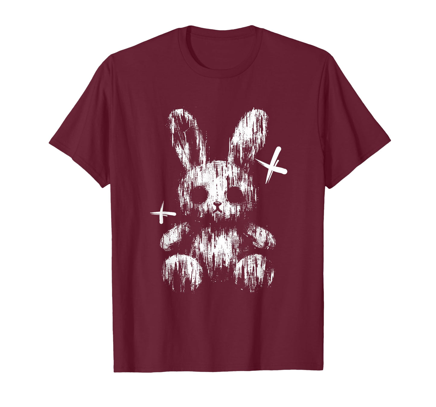 Creepy Anime Goth Bunny Rabbit Japanese Anime Goth Girl T-Shirt
