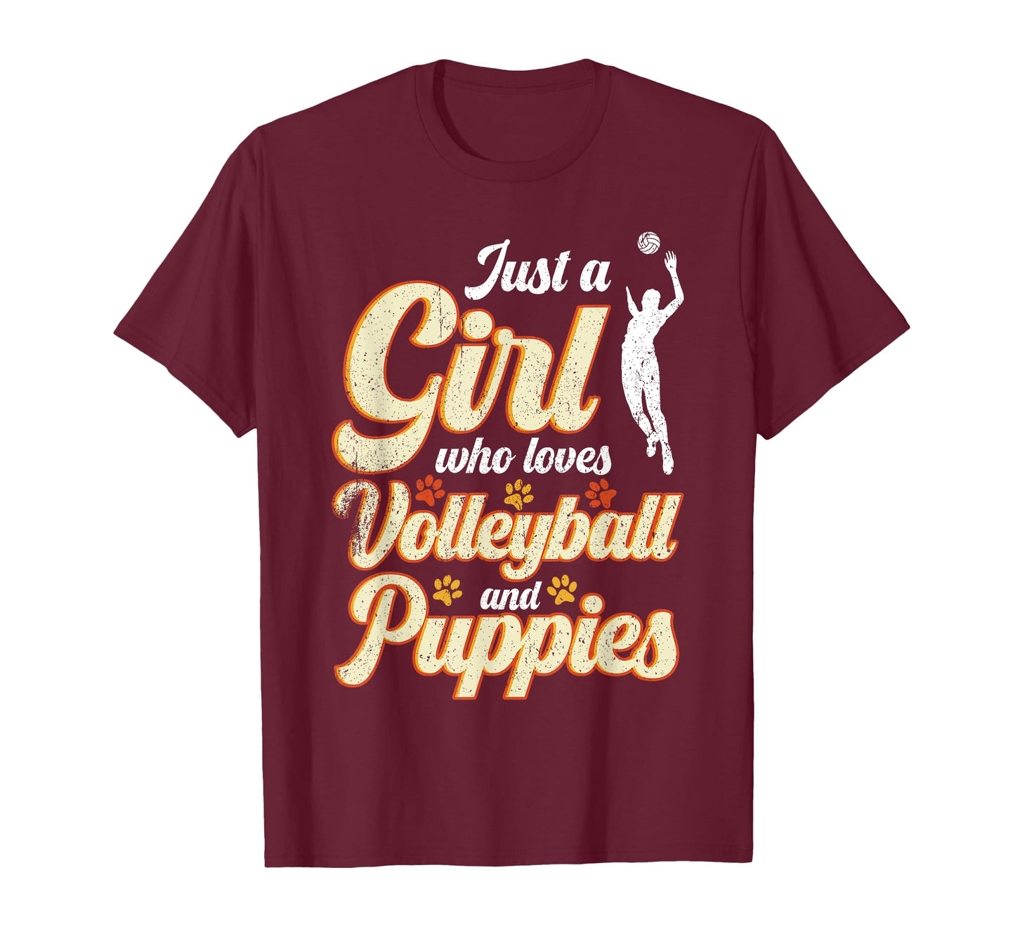 Just a Girl who loves Volleyball and Puppies T-Shirt