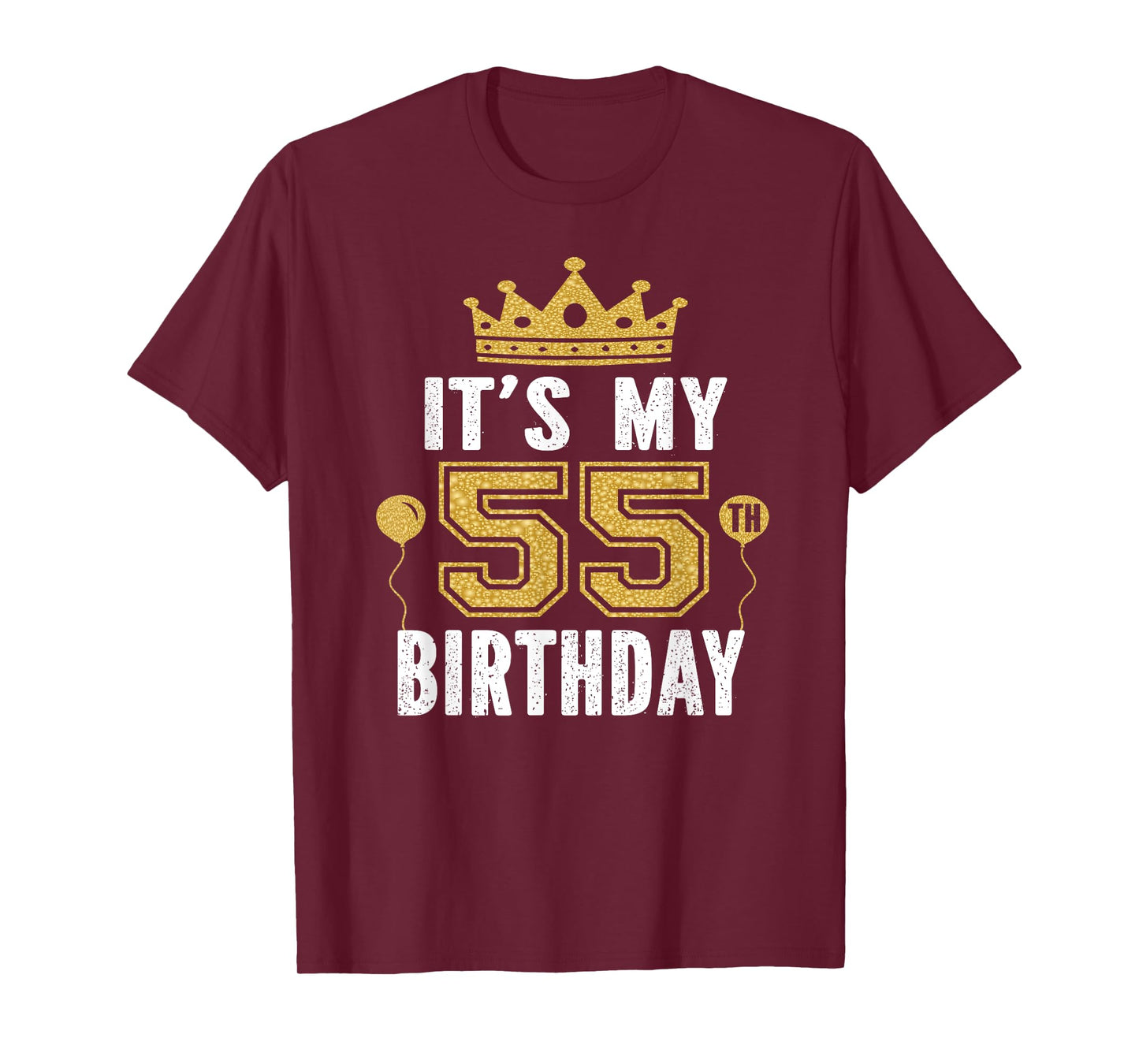 It's My 55th Birthday Gift For 55 Years Old Man And Woman T-Shirt