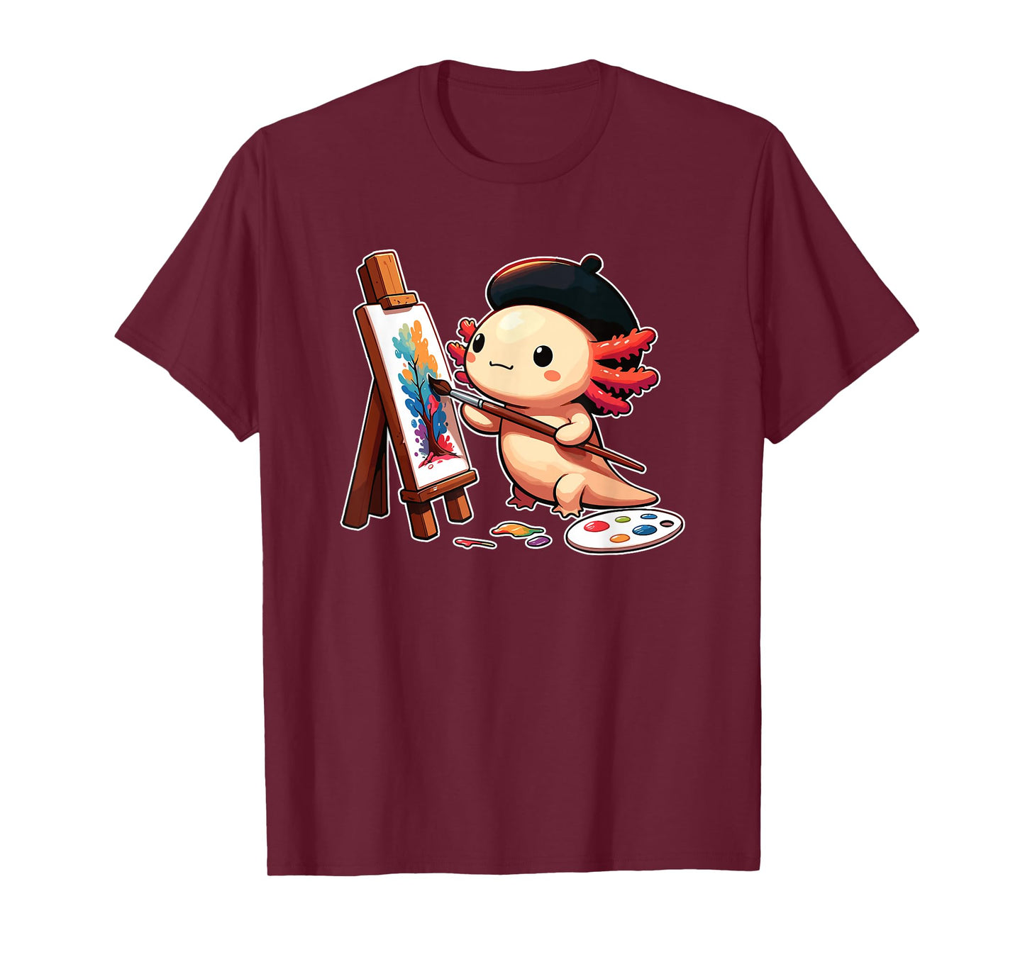 Painter Art Artist Axolotl T-Shirt