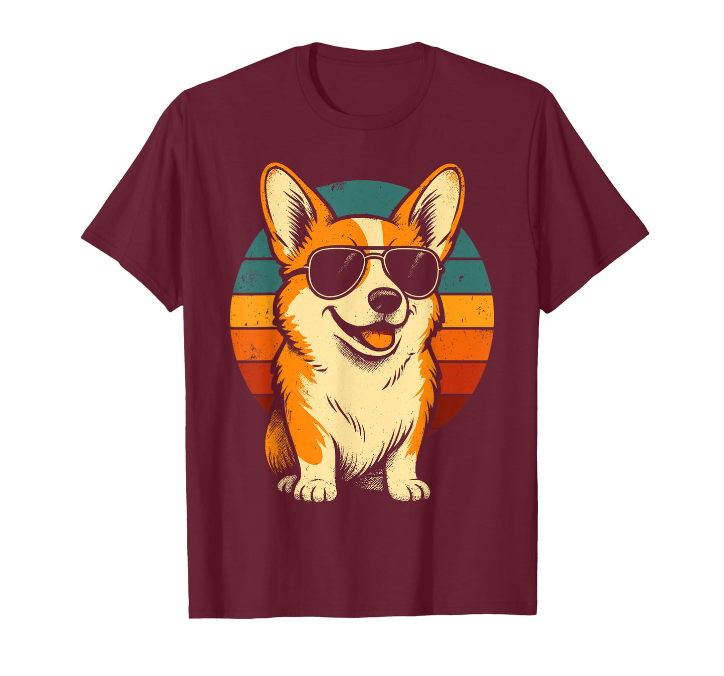 Retro Corgi in Sunglasses Men Women Kids Funny Corgi T-Shirt