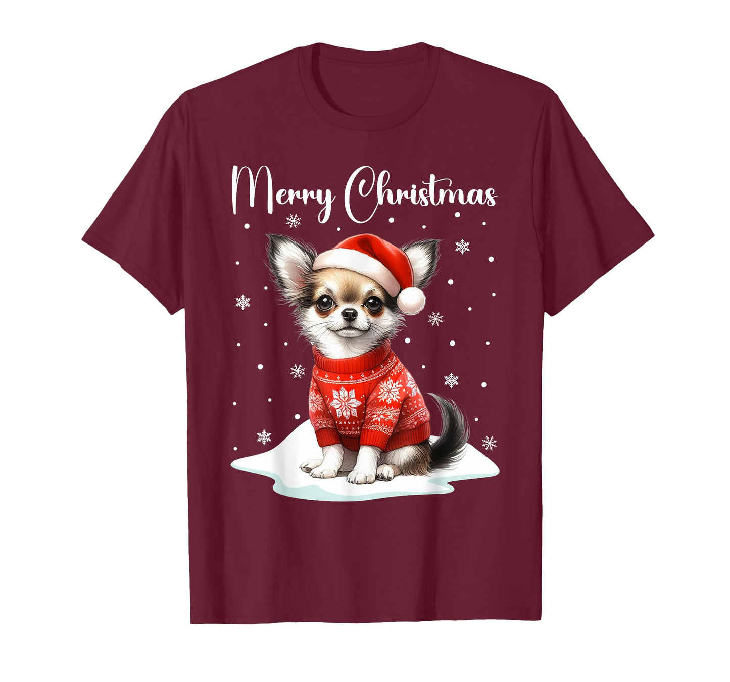 Christmas Pajamas Chihuahua Christmas Outfit Chihuahua Dog T-Shirt