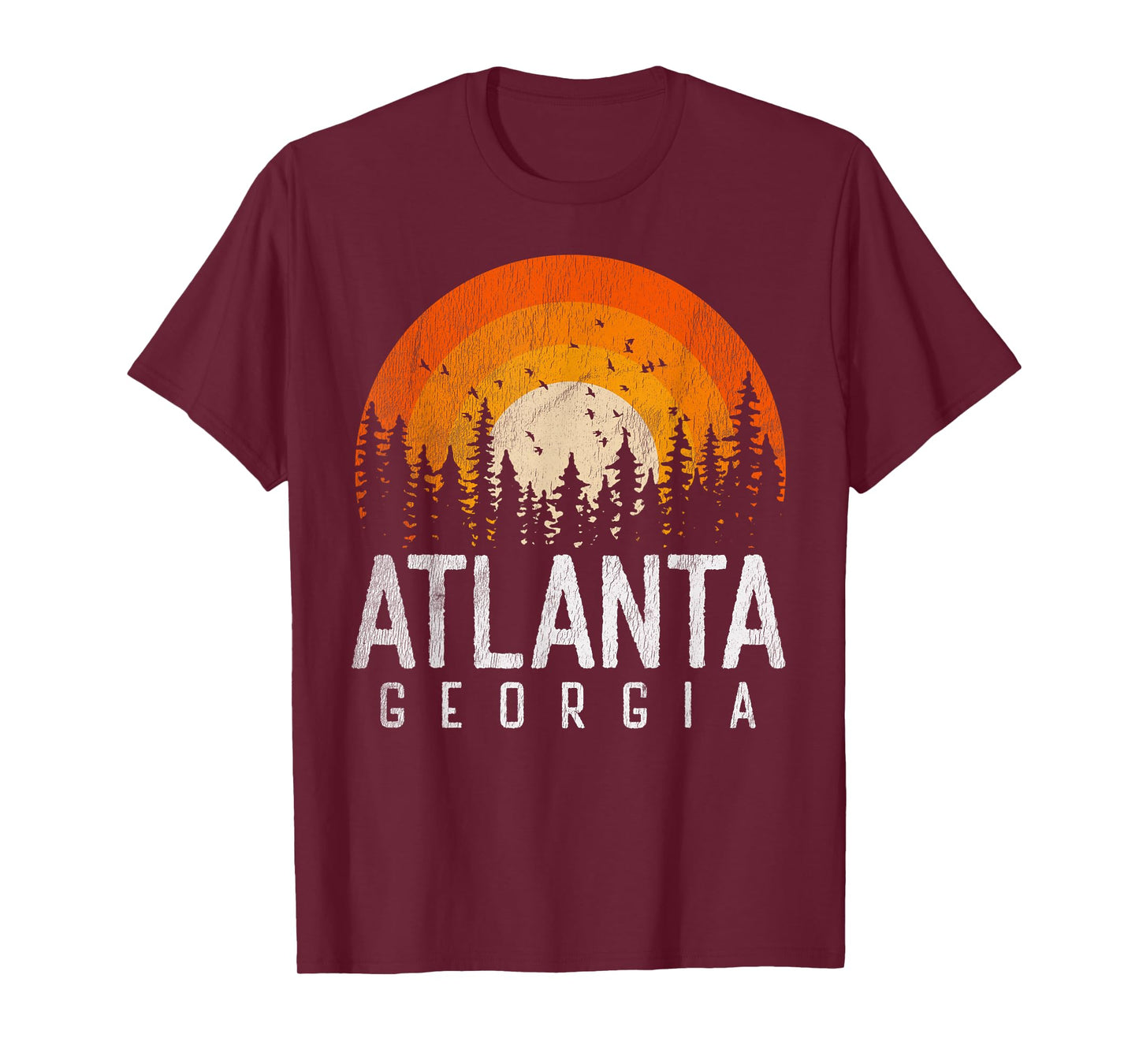 Atlanta Georgia GA Vintage Retro Style City 70s 80s 90s Gift T-Shirt