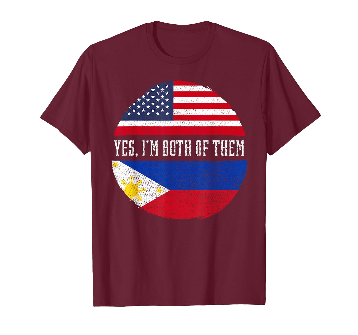 Half American Half Filipino USA Flag Philippines Heritage T-Shirt