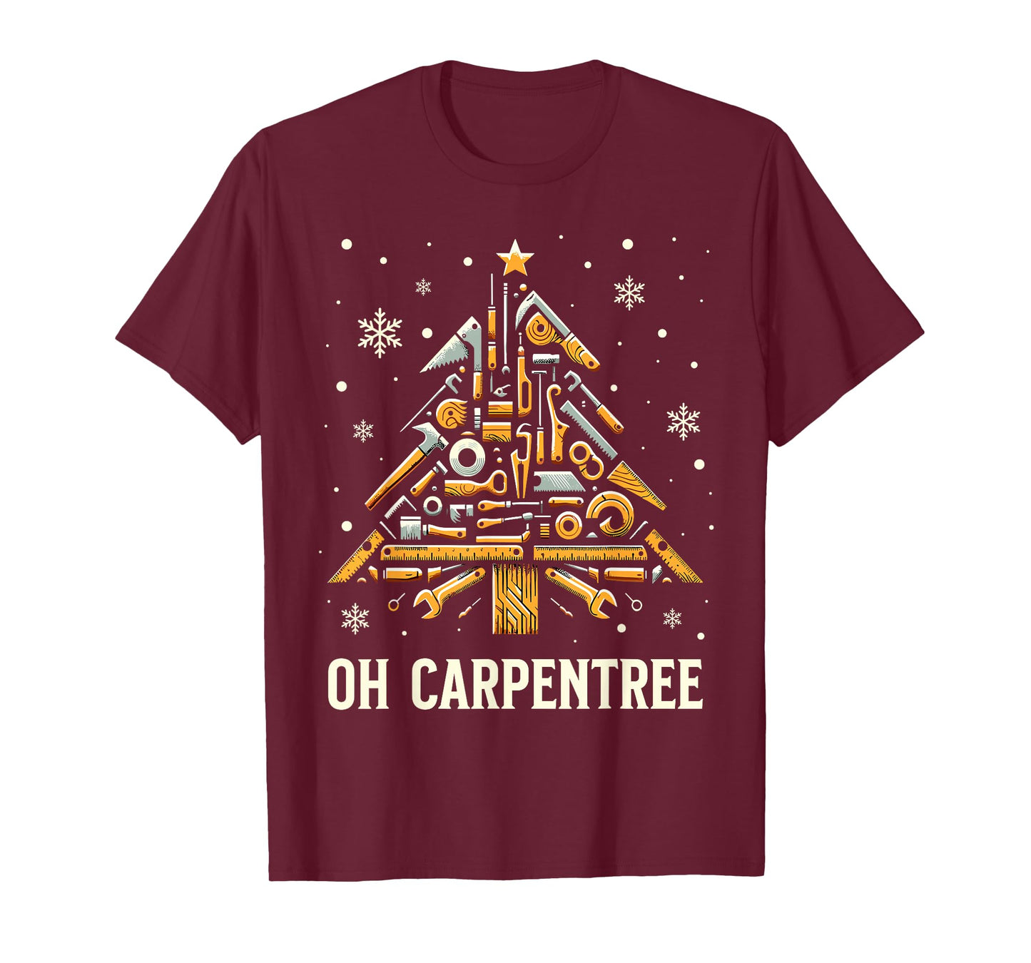 Christmas Carpentry Woodworker Woodworking Christmas T-Shirt