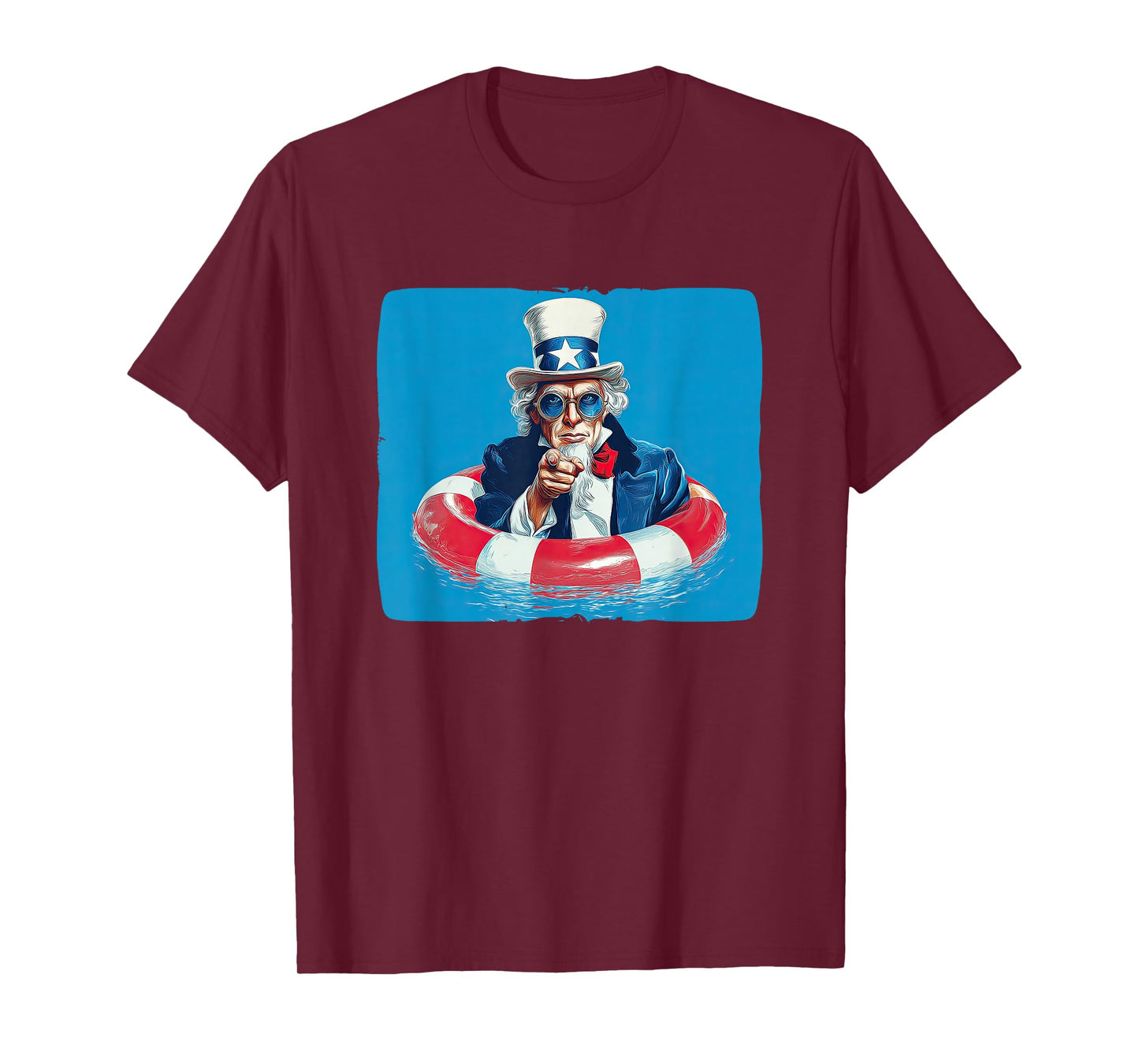 Awesome Sam in Pool for Ring and Vacation Lovers T-Shirt