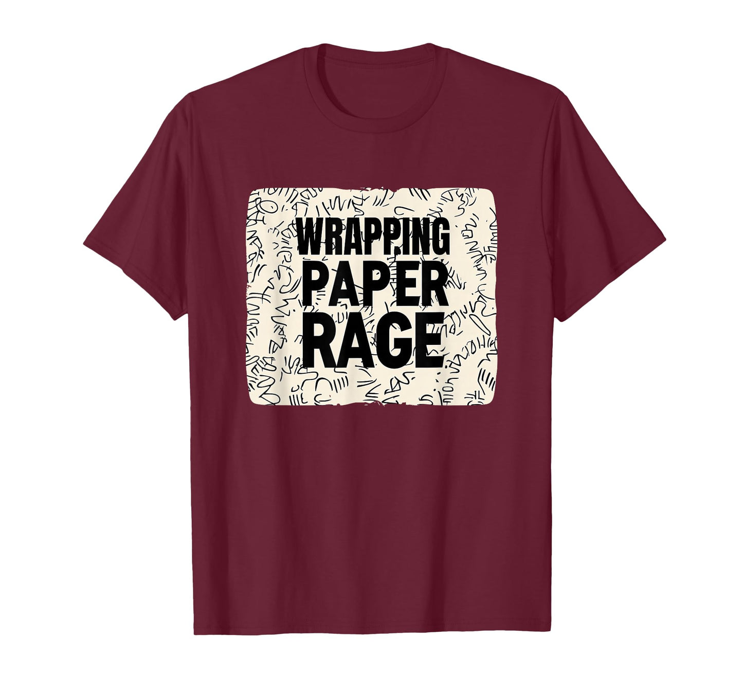 Funny Christmas Wrapping Paper Rage Speech T-Shirt