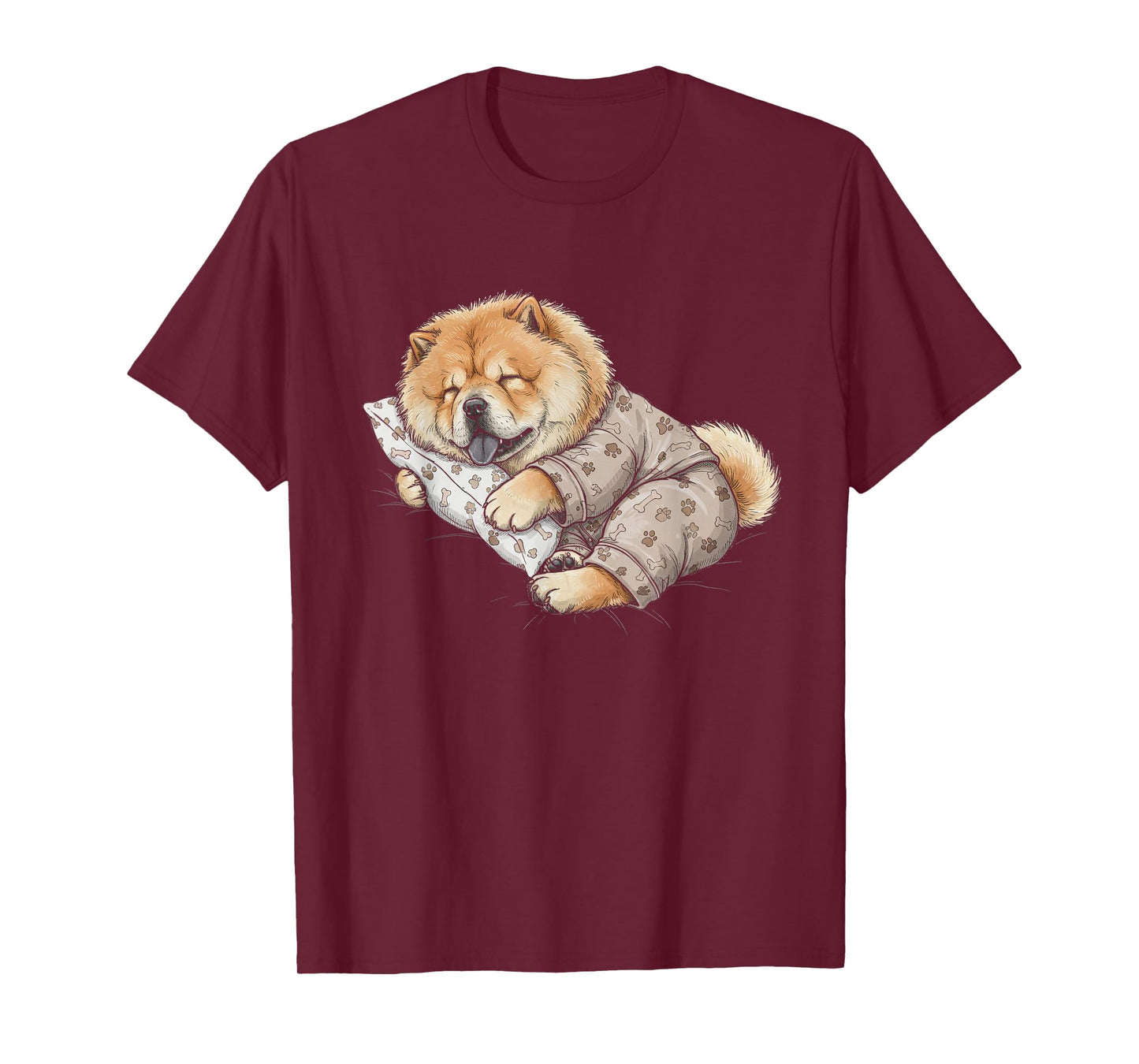 Funny Sleepy Chow Chow Pajama Men Women Kids T-Shirt