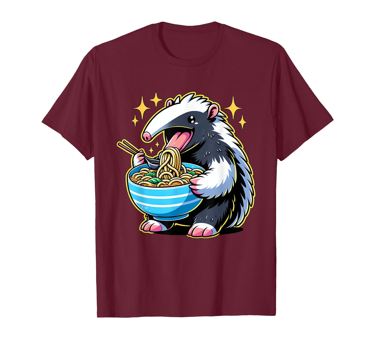 Kawaii Anime Anteater Ramen T-Shirt