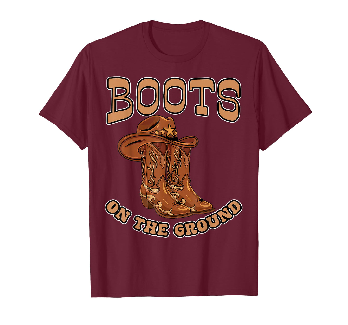 Western Cowgirl Country Cowboy Rodeo Linedance Boots Ground T-Shirt