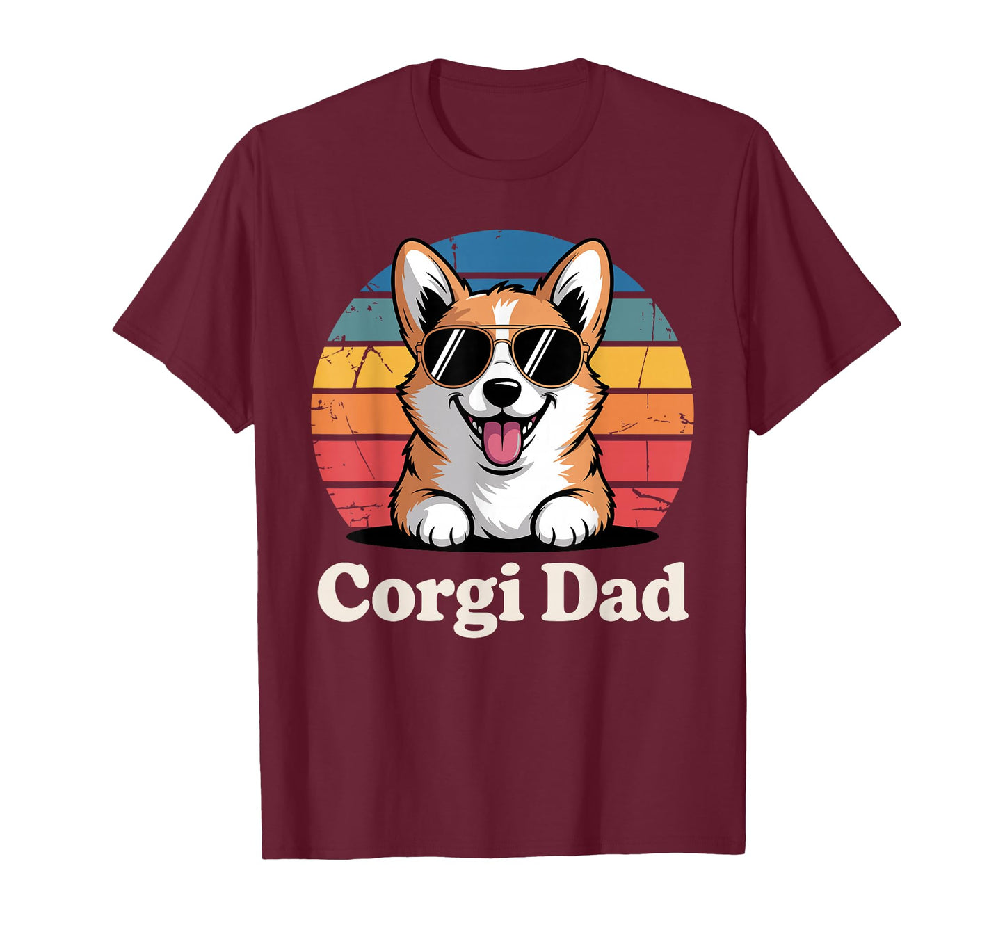 Funny Corgi Art For Men Dad Grandpa Pembroke Corgi Lover T-Shirt