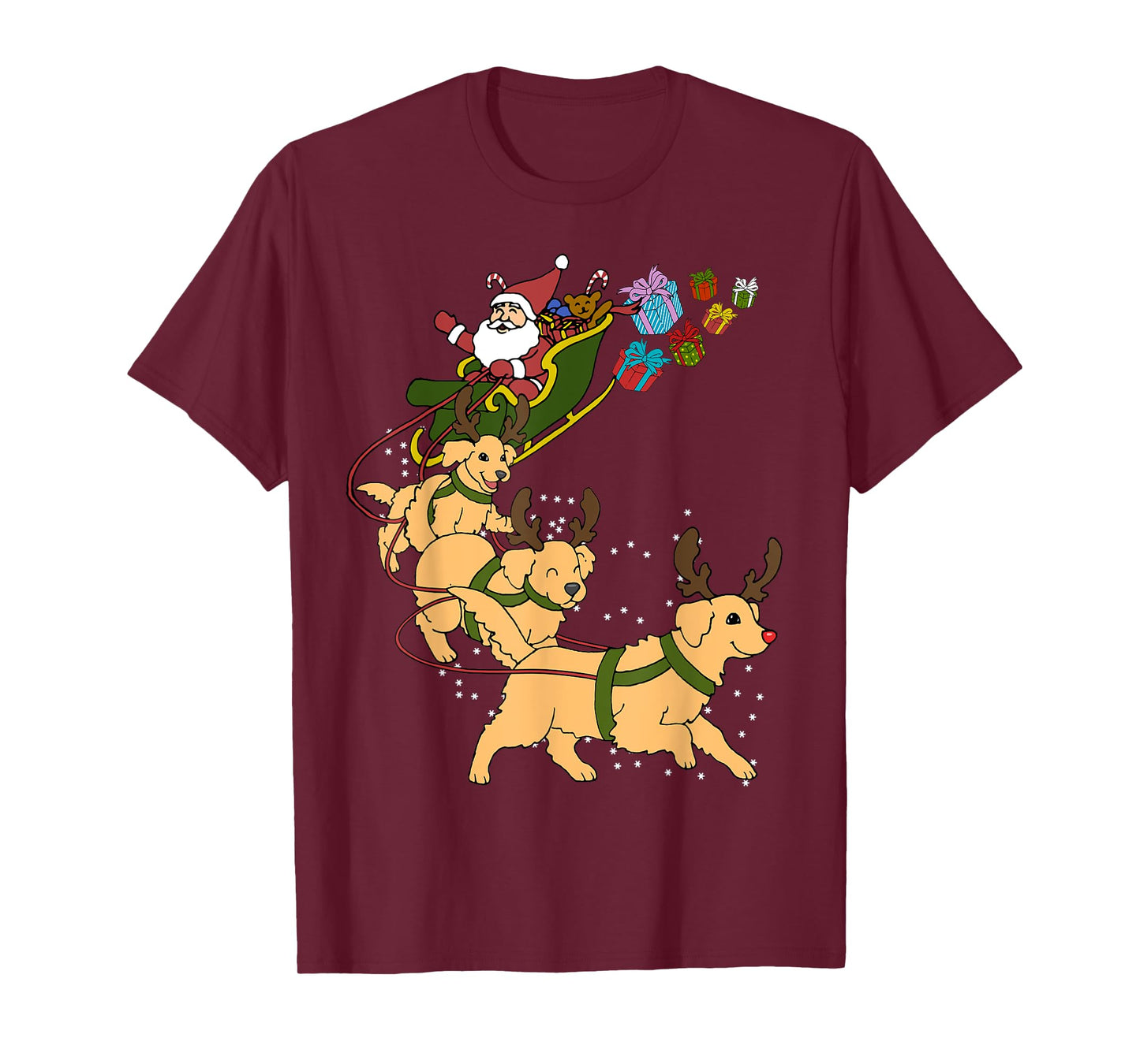 Golden Retriever Christmas T-Shirt