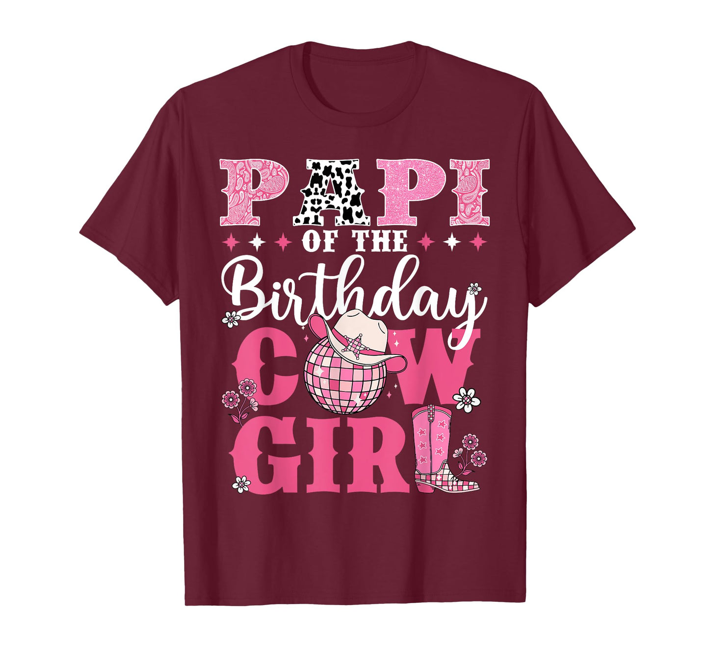 Papi Of The Birthday Cow-Girl Western Rodeo Bday Party T-Shirt