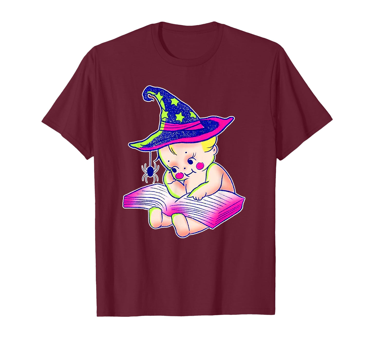 Kewpie Baby Witch Spider Magic Spell Tattoo Flash T-Shirt